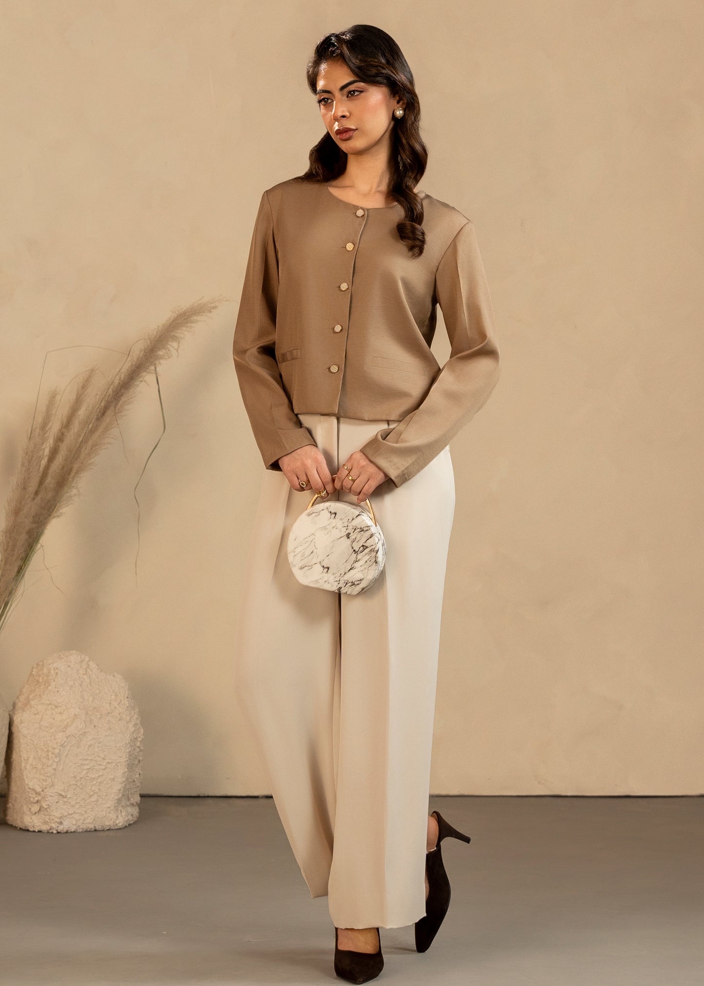 Sandstone Button Down Set