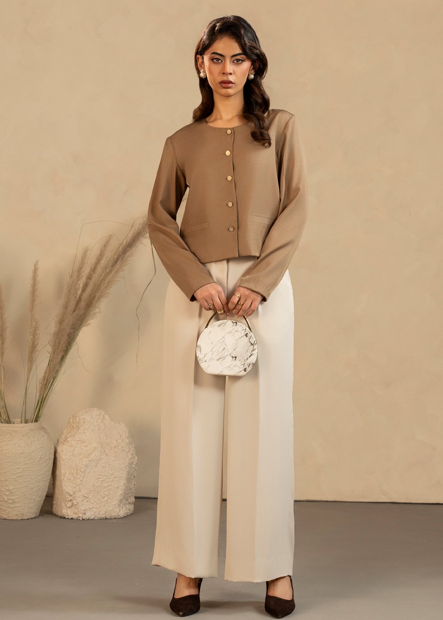 Sandstone Button Down Set