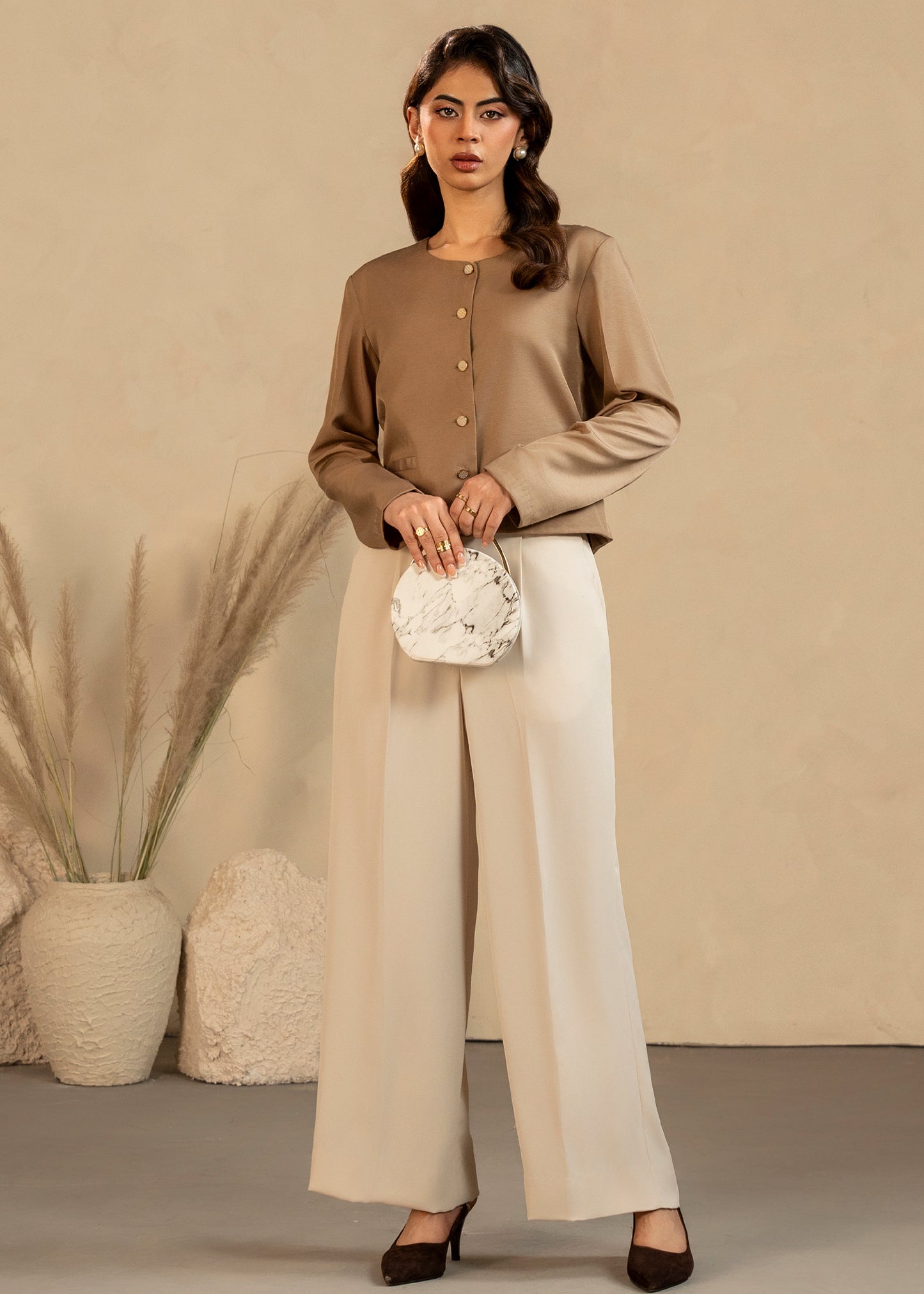 Sandstone Button Down Set