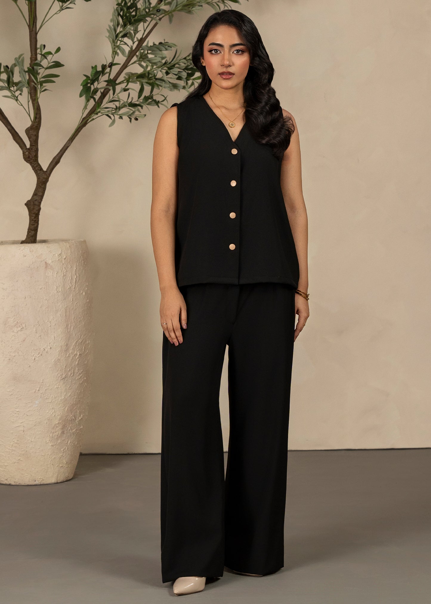 Black Twill Set