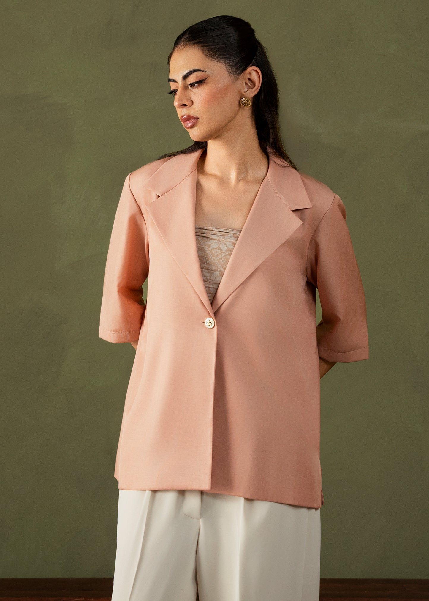 Dusty Blush Jacket Set