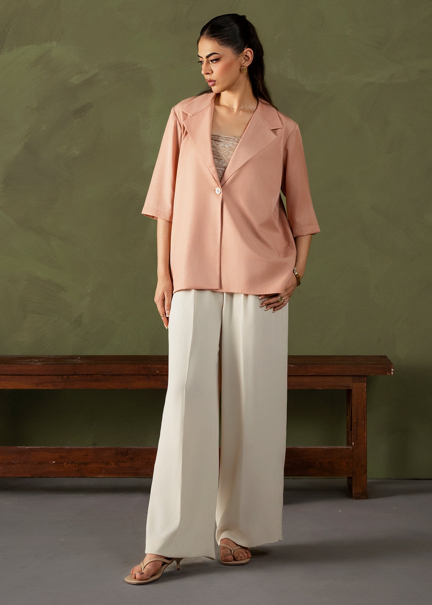 Dusty Blush Jacket Set