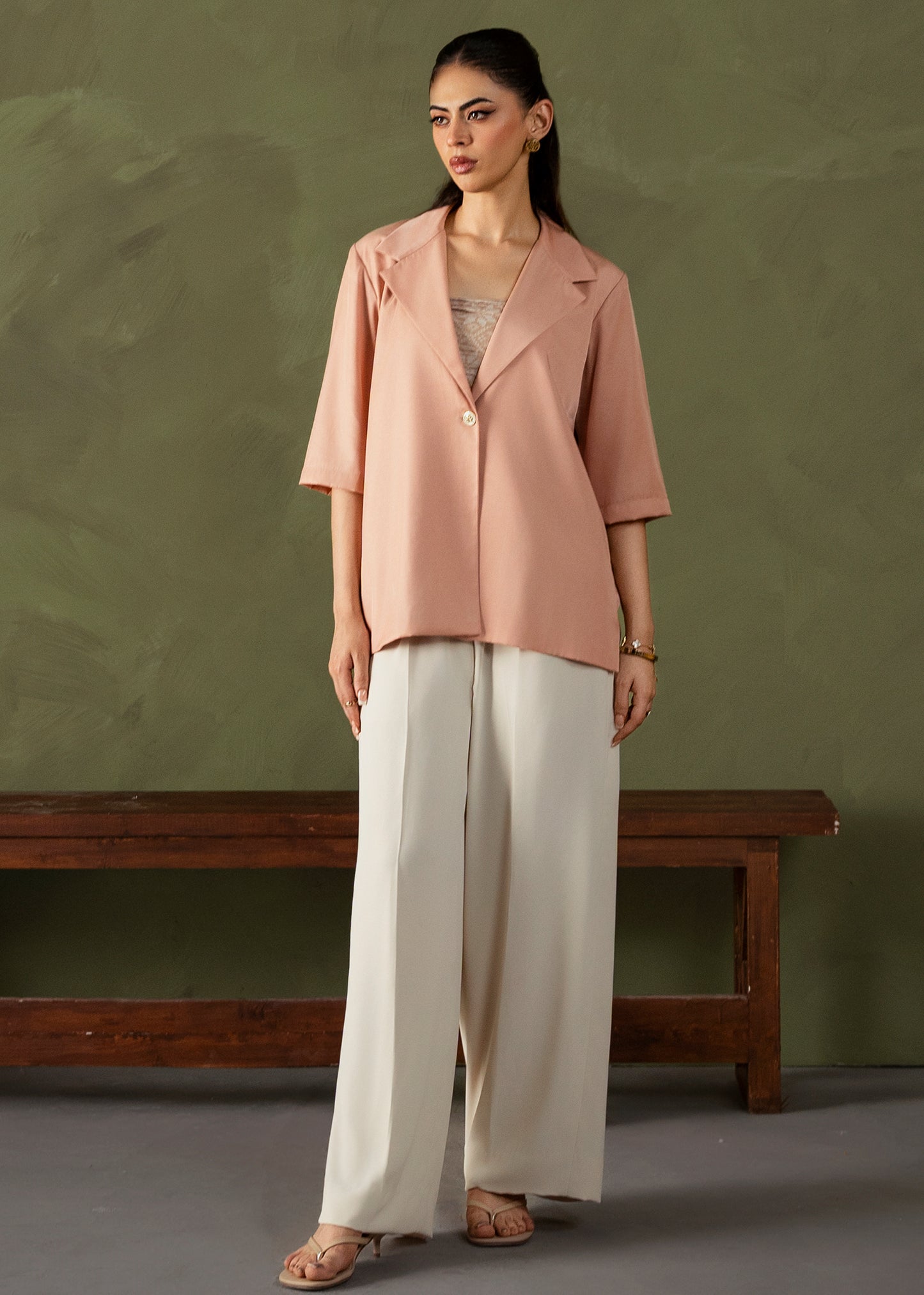 Dusty Blush Jacket Set