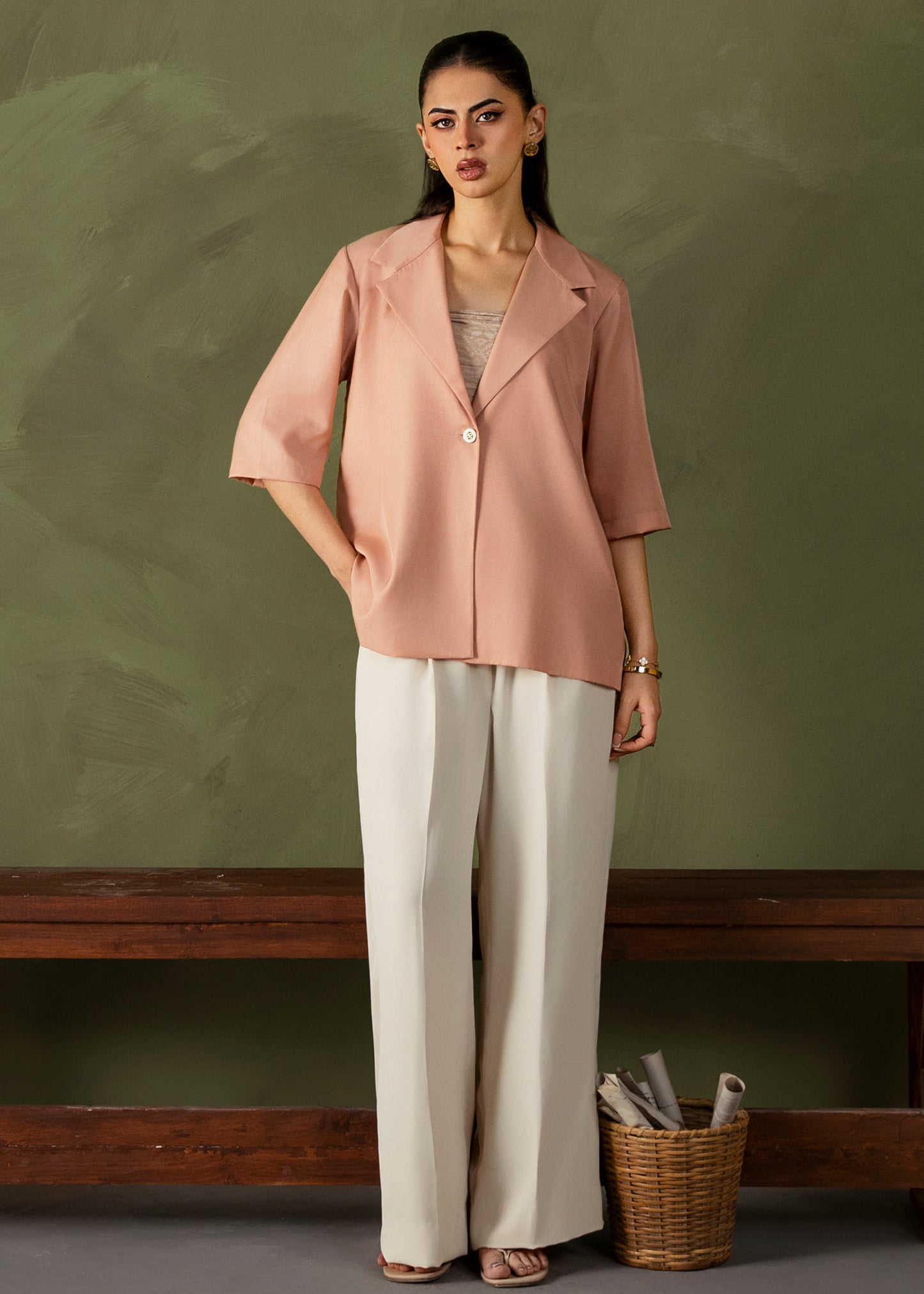 Dusty Blush Jacket Set