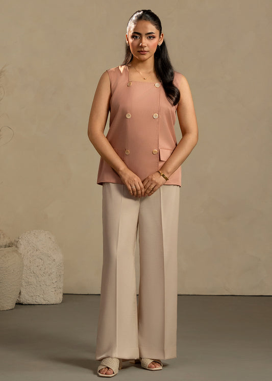Dusty Blush Waistcoat Set