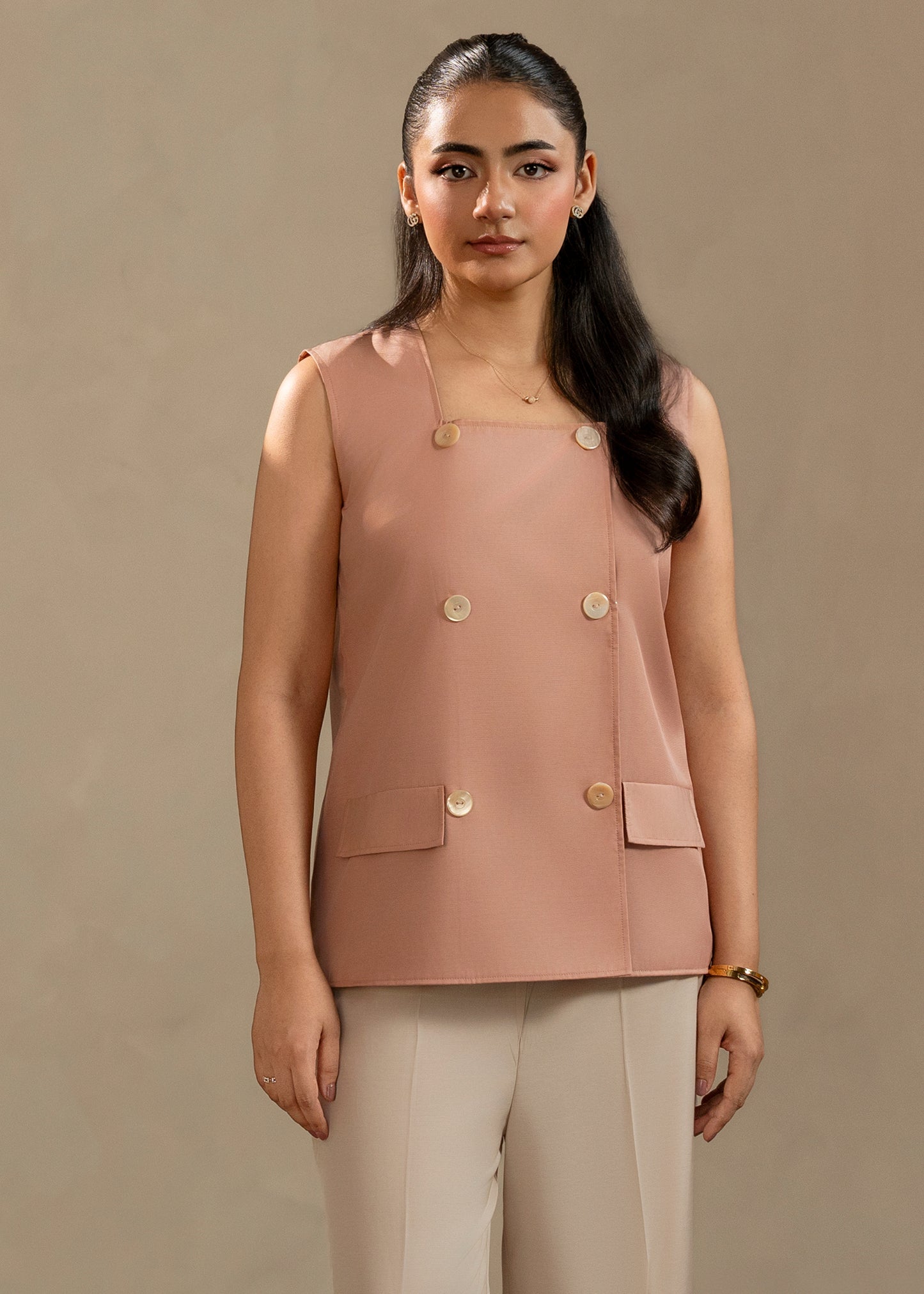 Dusty Blush Waistcoat Set