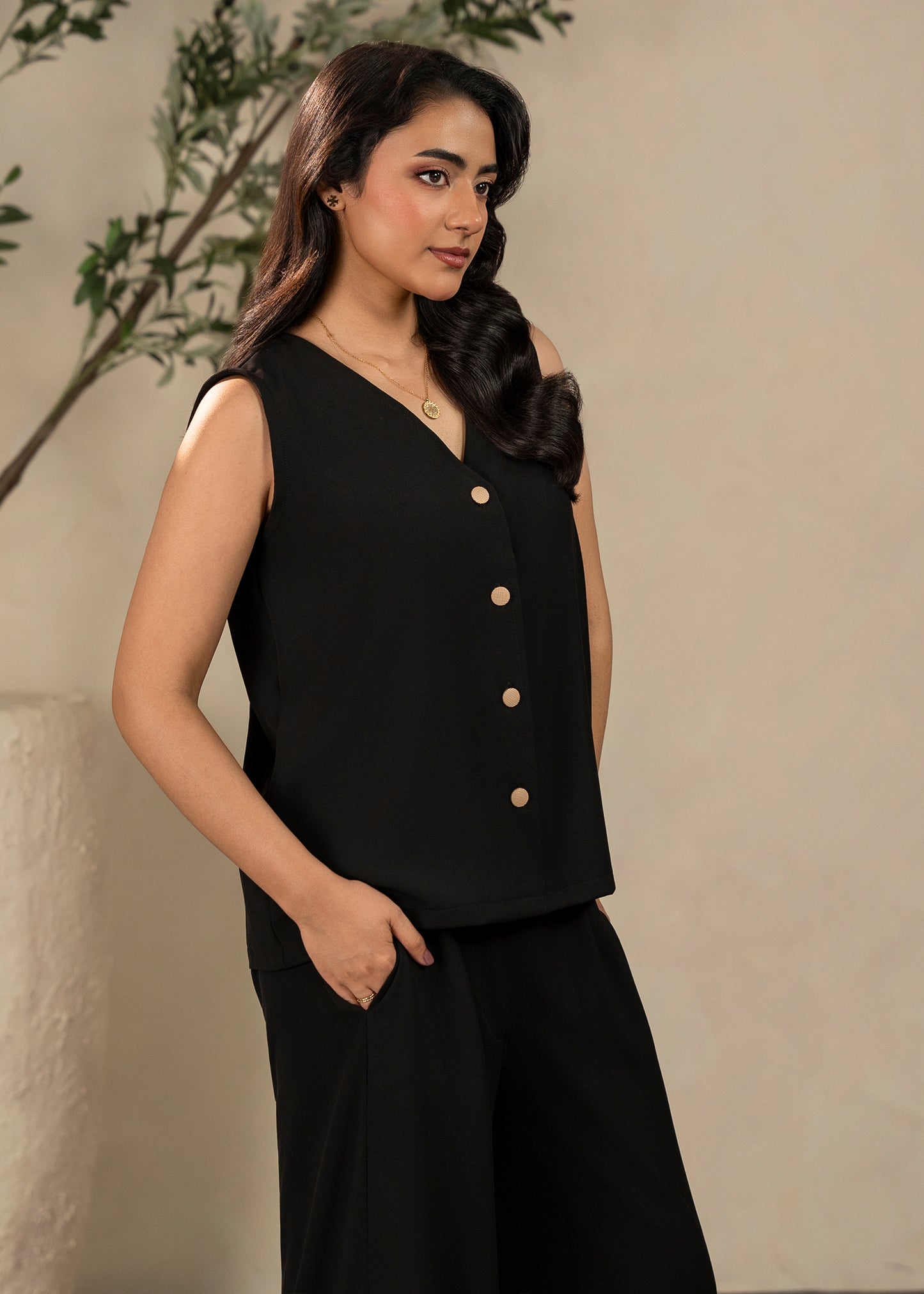 Black Twill Set