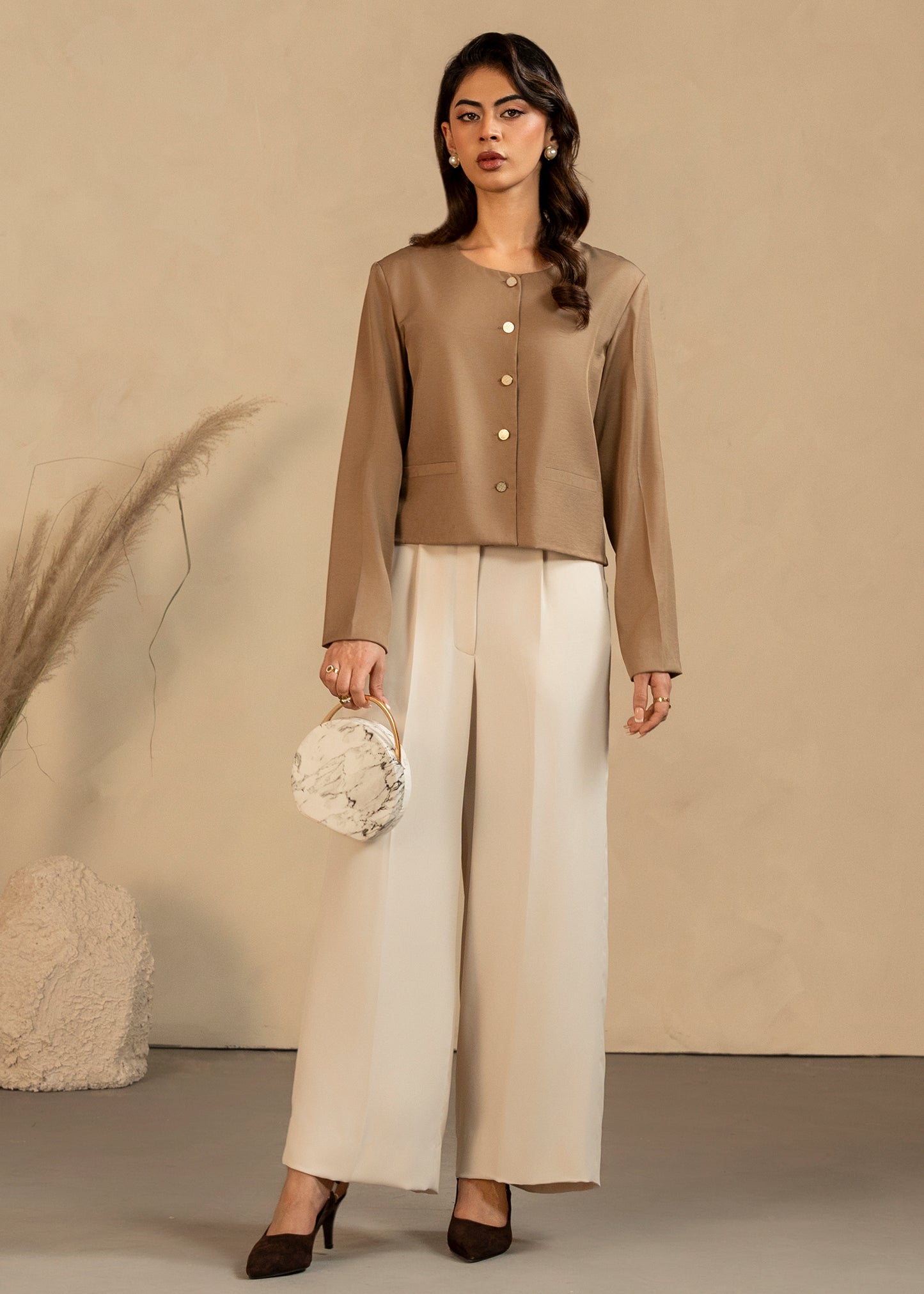 Sandstone Button Down Set