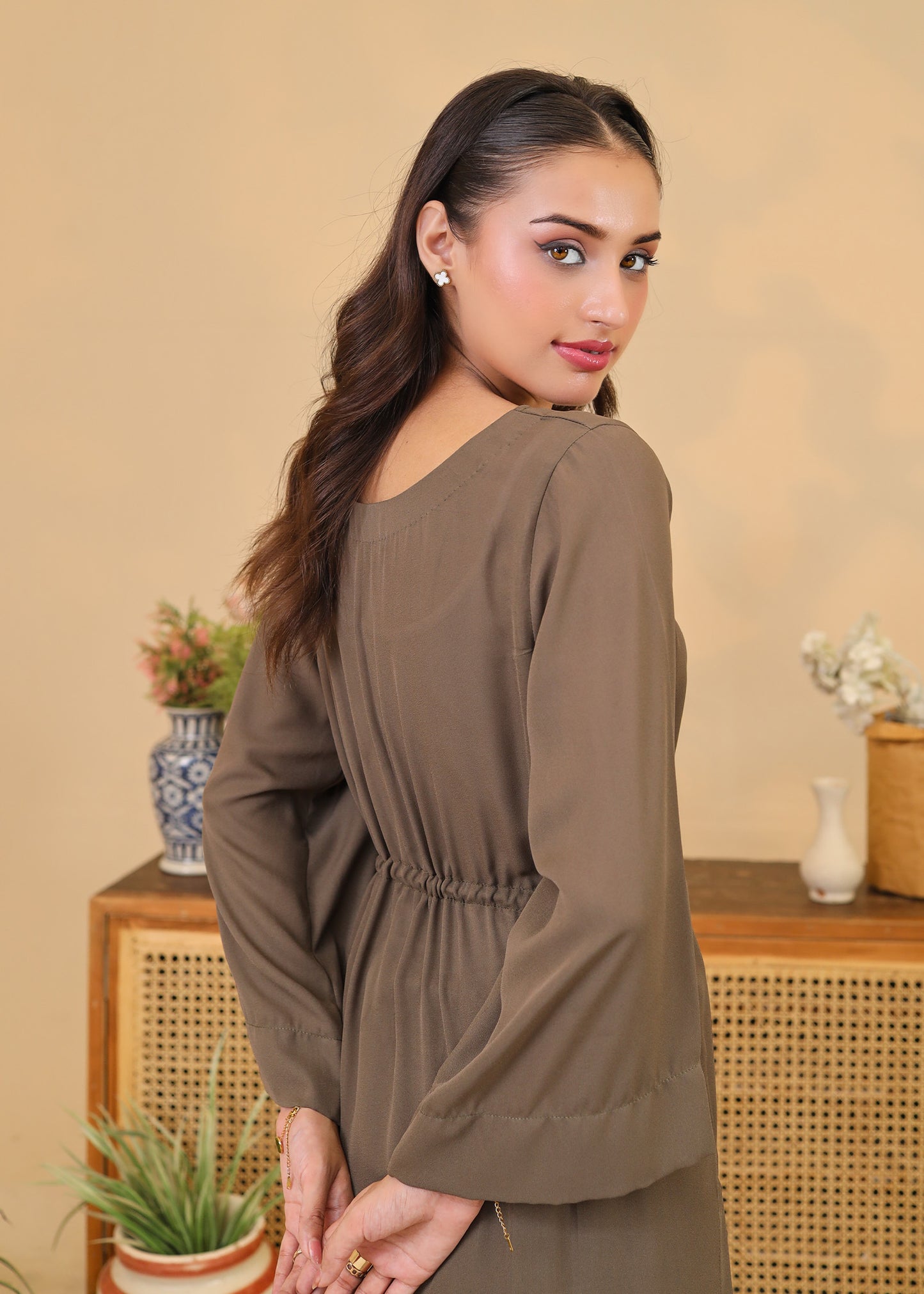 Olive Drawstring Set