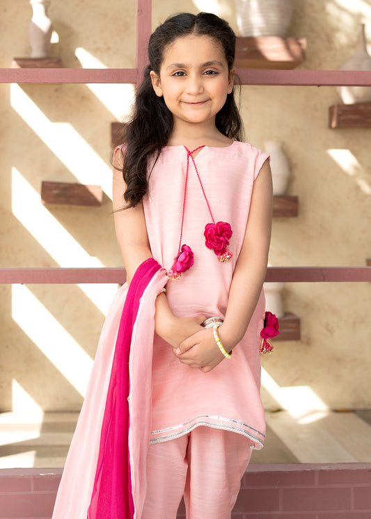 Pink Macaron Silk Set