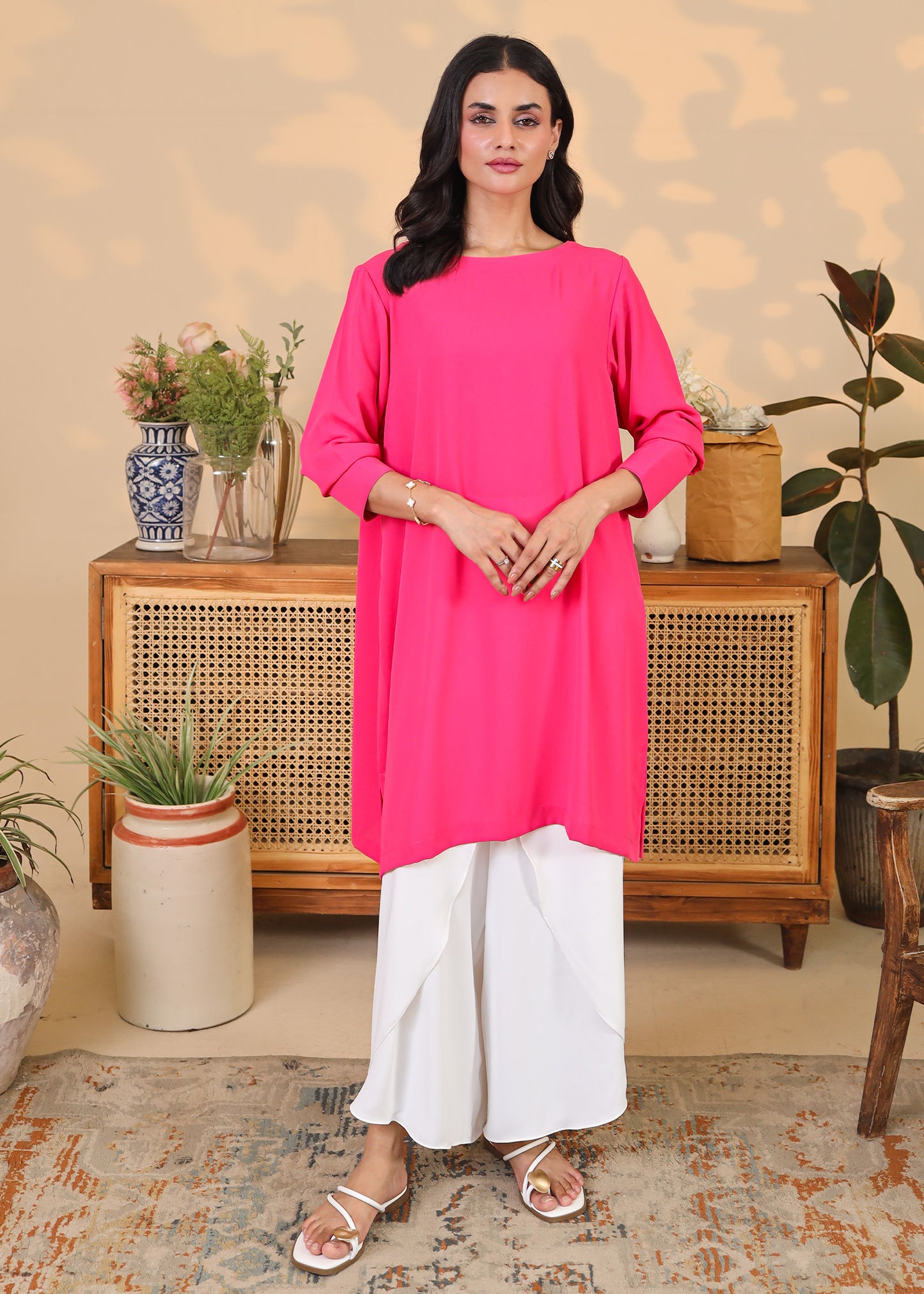Fuchsia Tunic Set