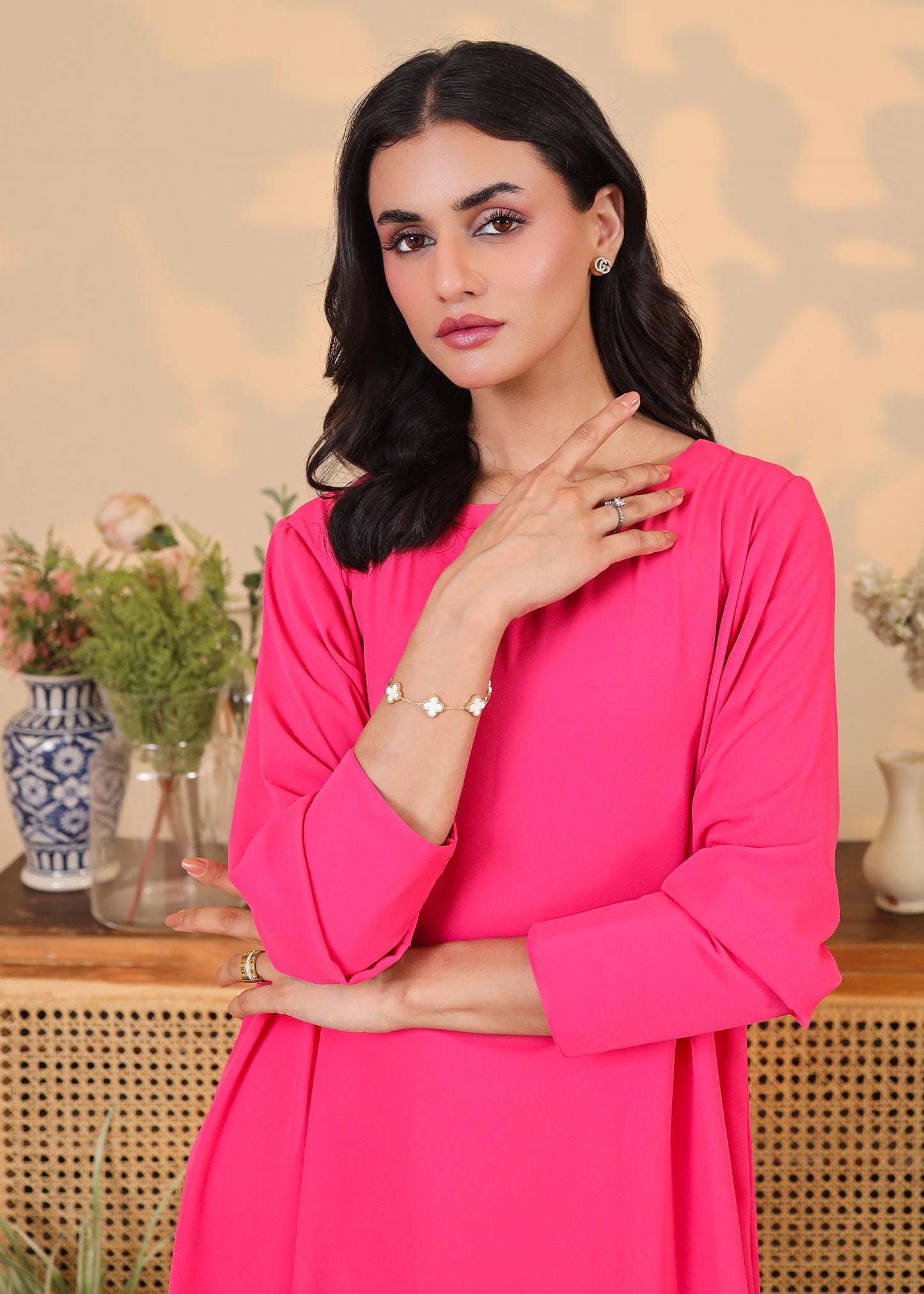 Fuchsia Tunic Set