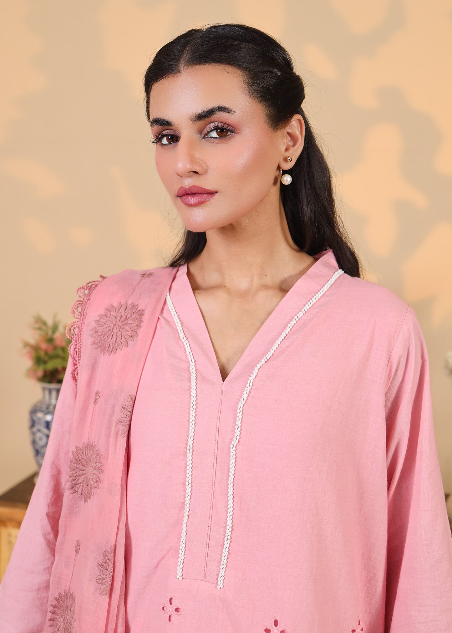 Blush Pink Eyelet 3PC