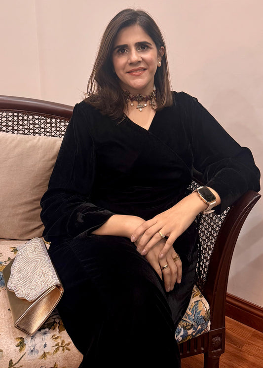 Noir Velvet Co-Ord Set