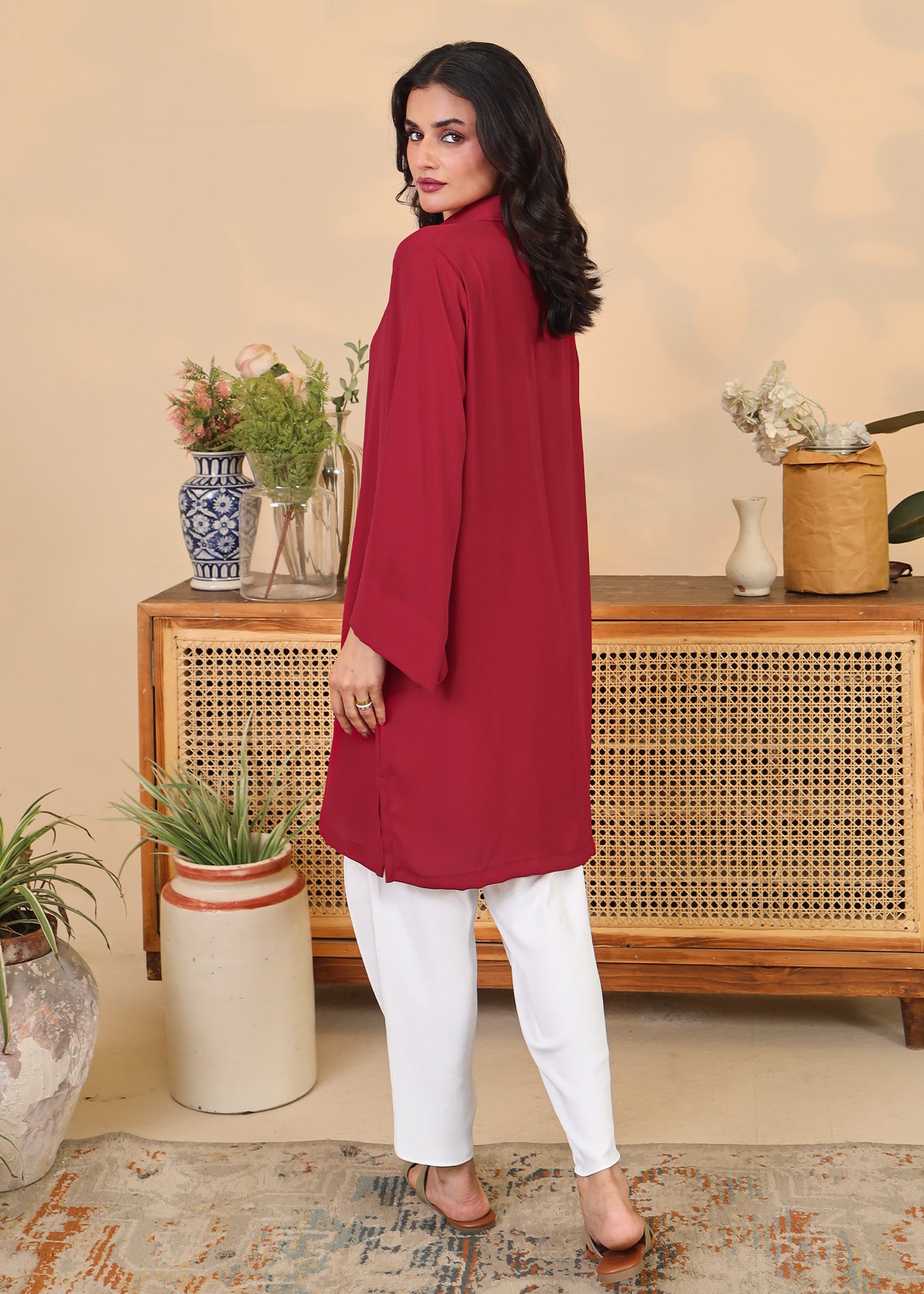 Crimson Tunic Set