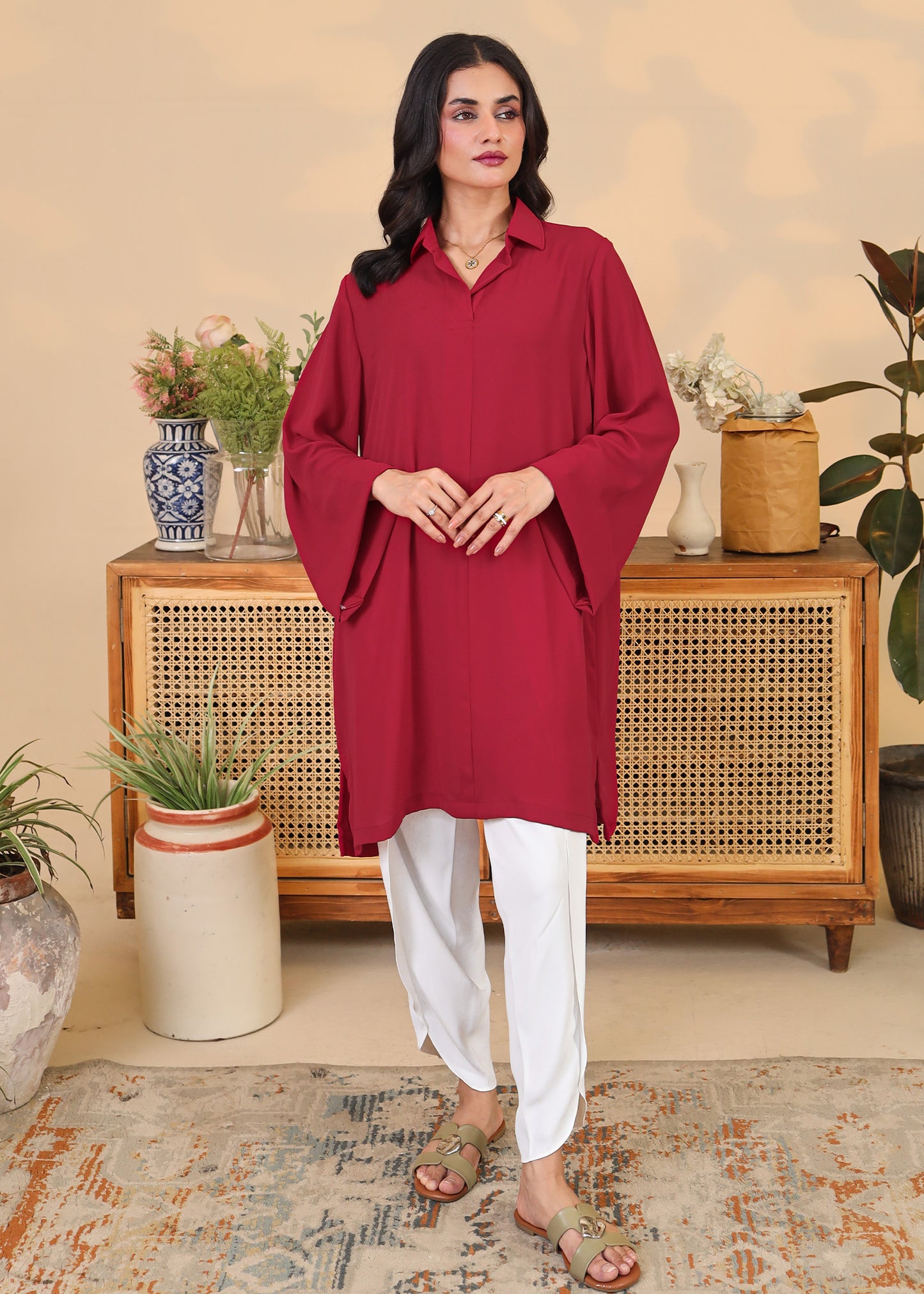 Crimson Tunic Set