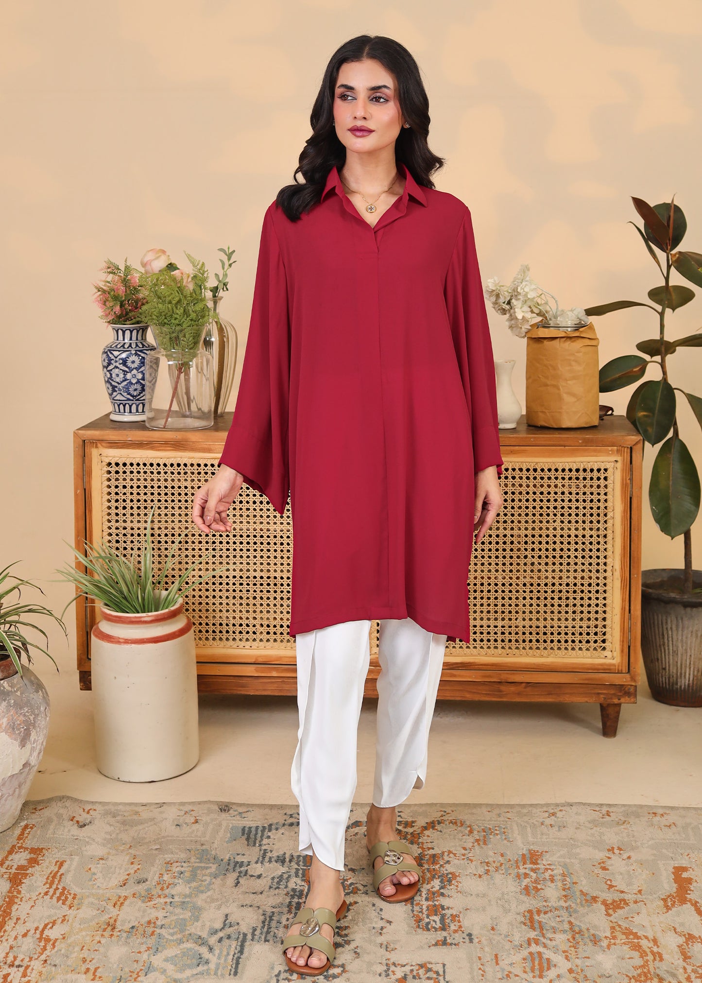 Crimson Tunic Set
