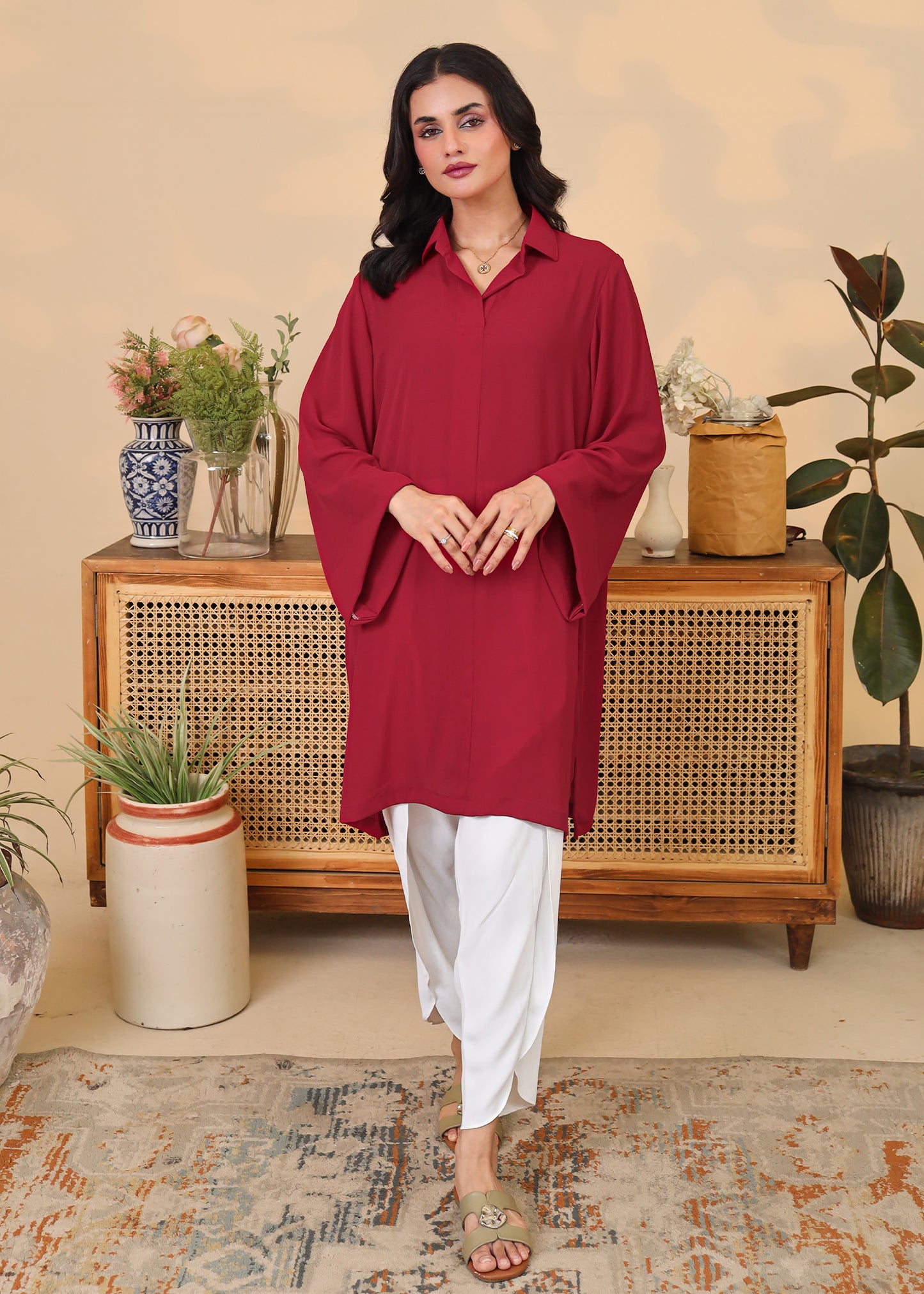 Crimson Tunic Set