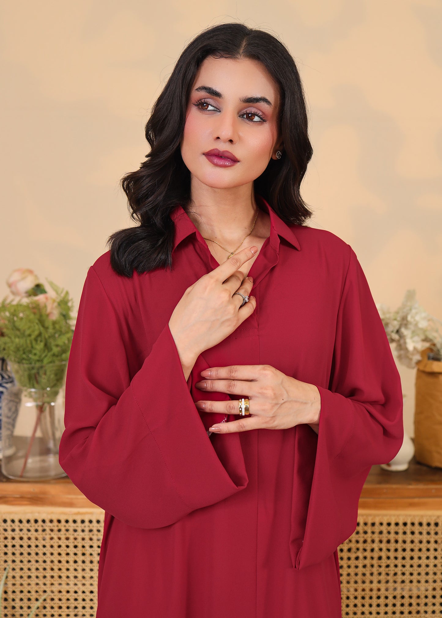 Crimson Tunic Set