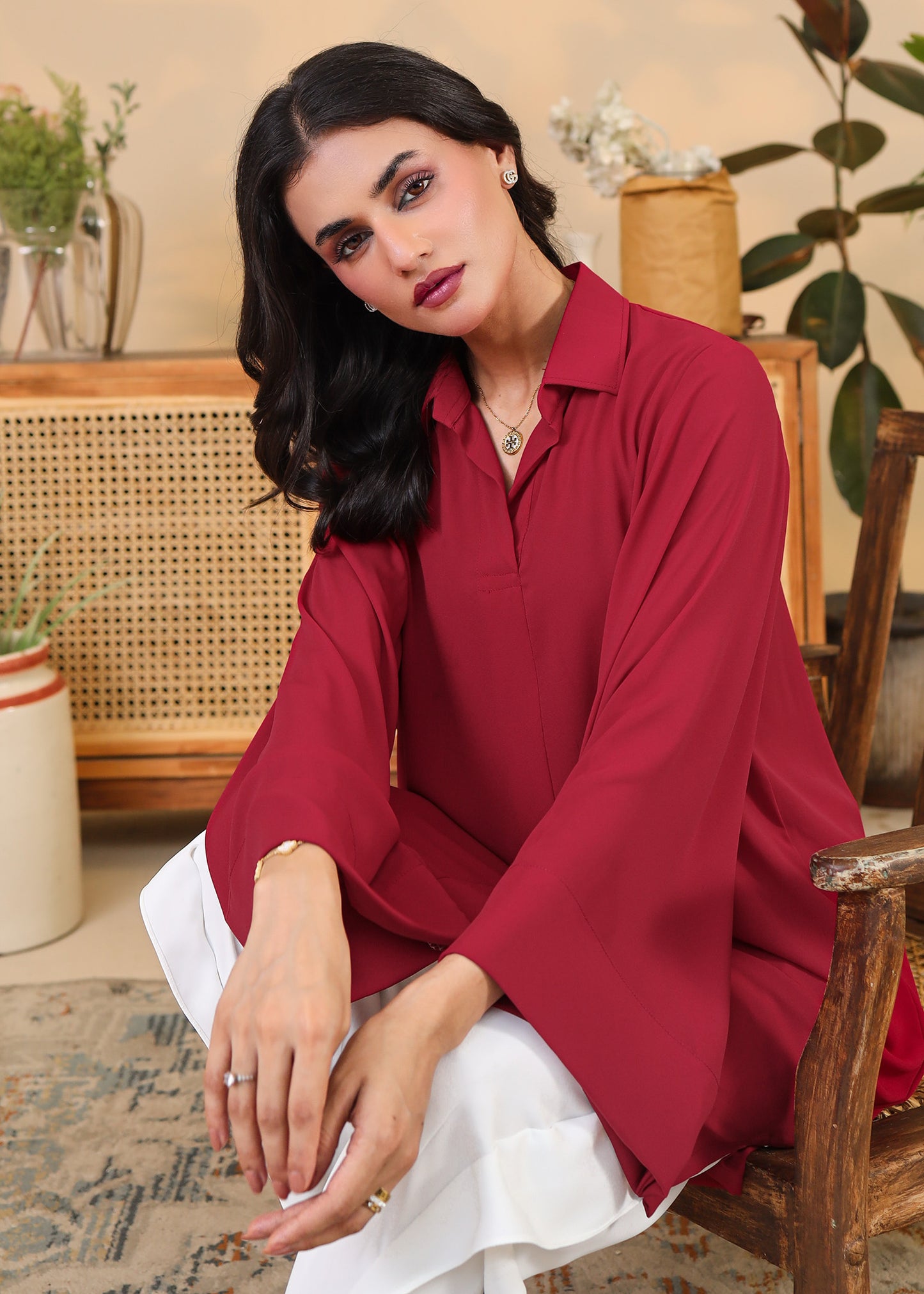 Crimson Tunic Set