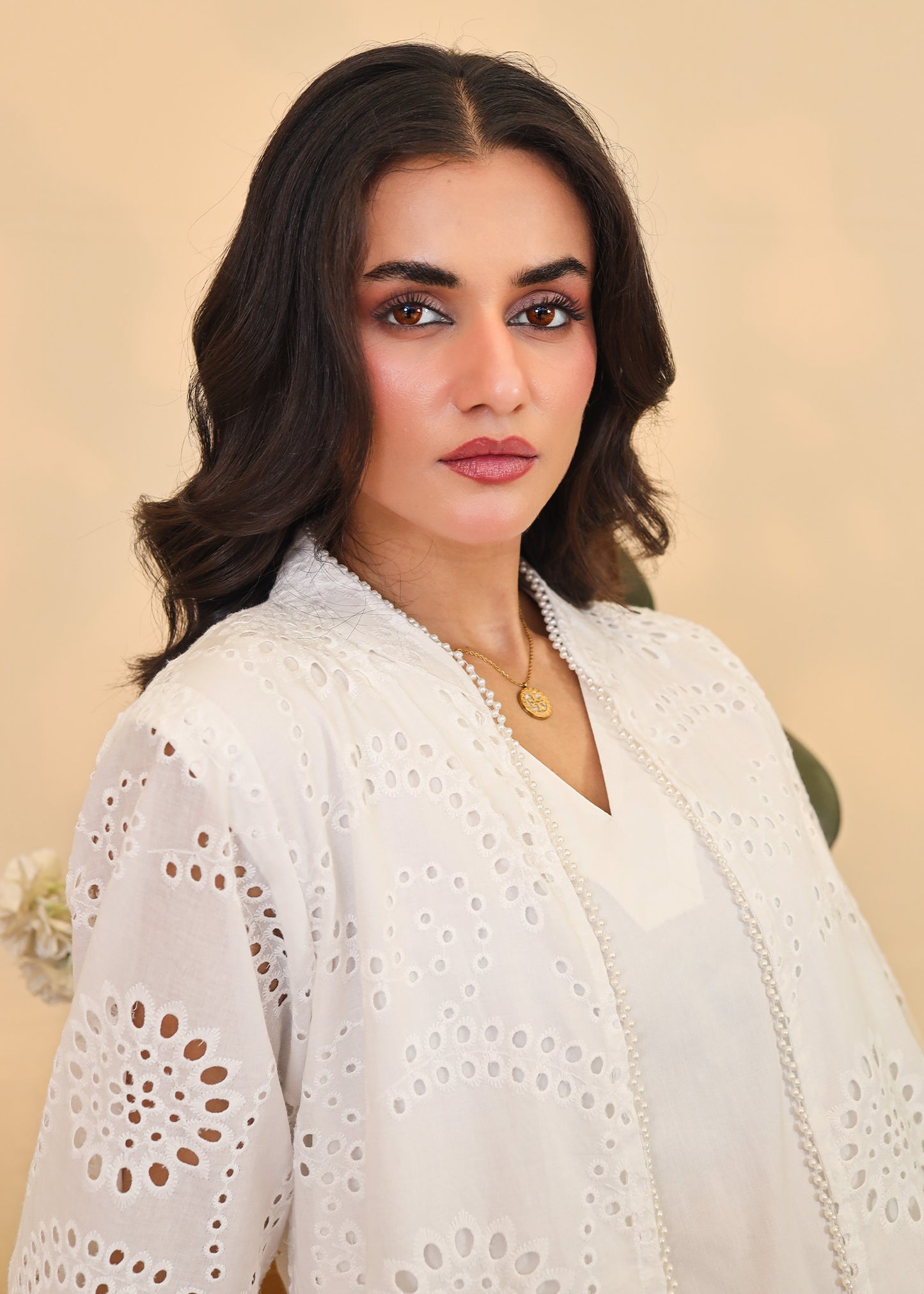 Pristine White Eyelet Set