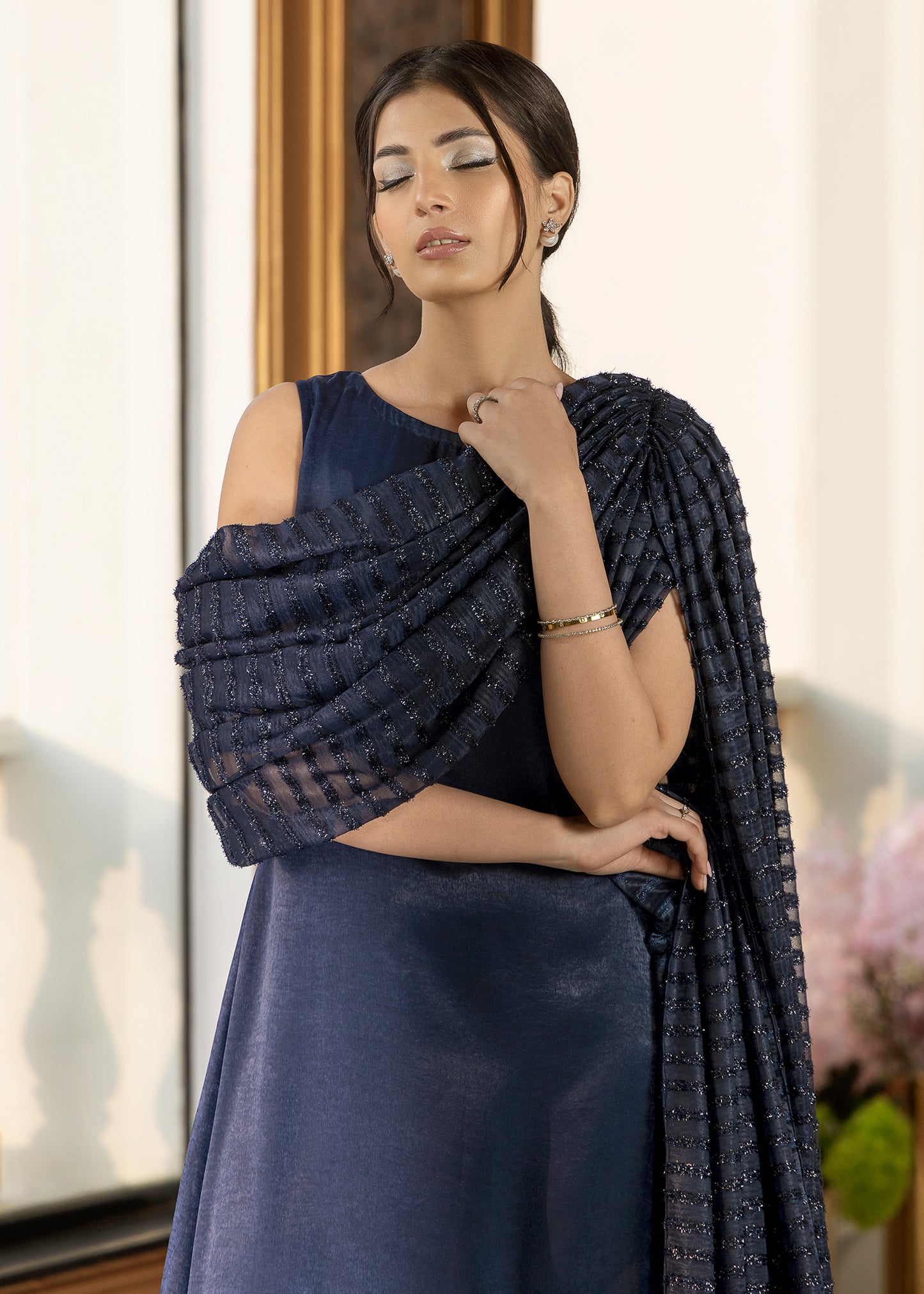 Navy Star Gaze Dress