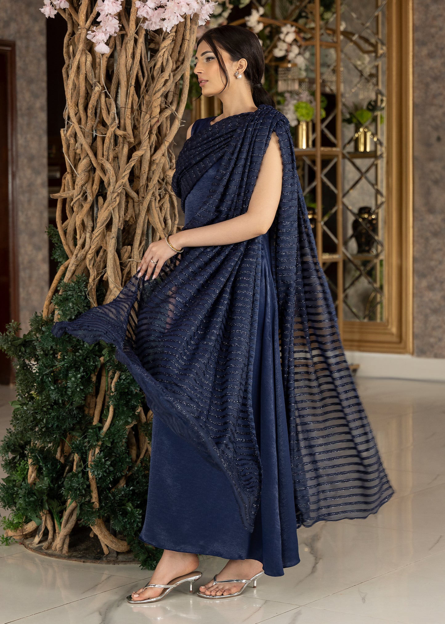 Navy Star Gaze Dress