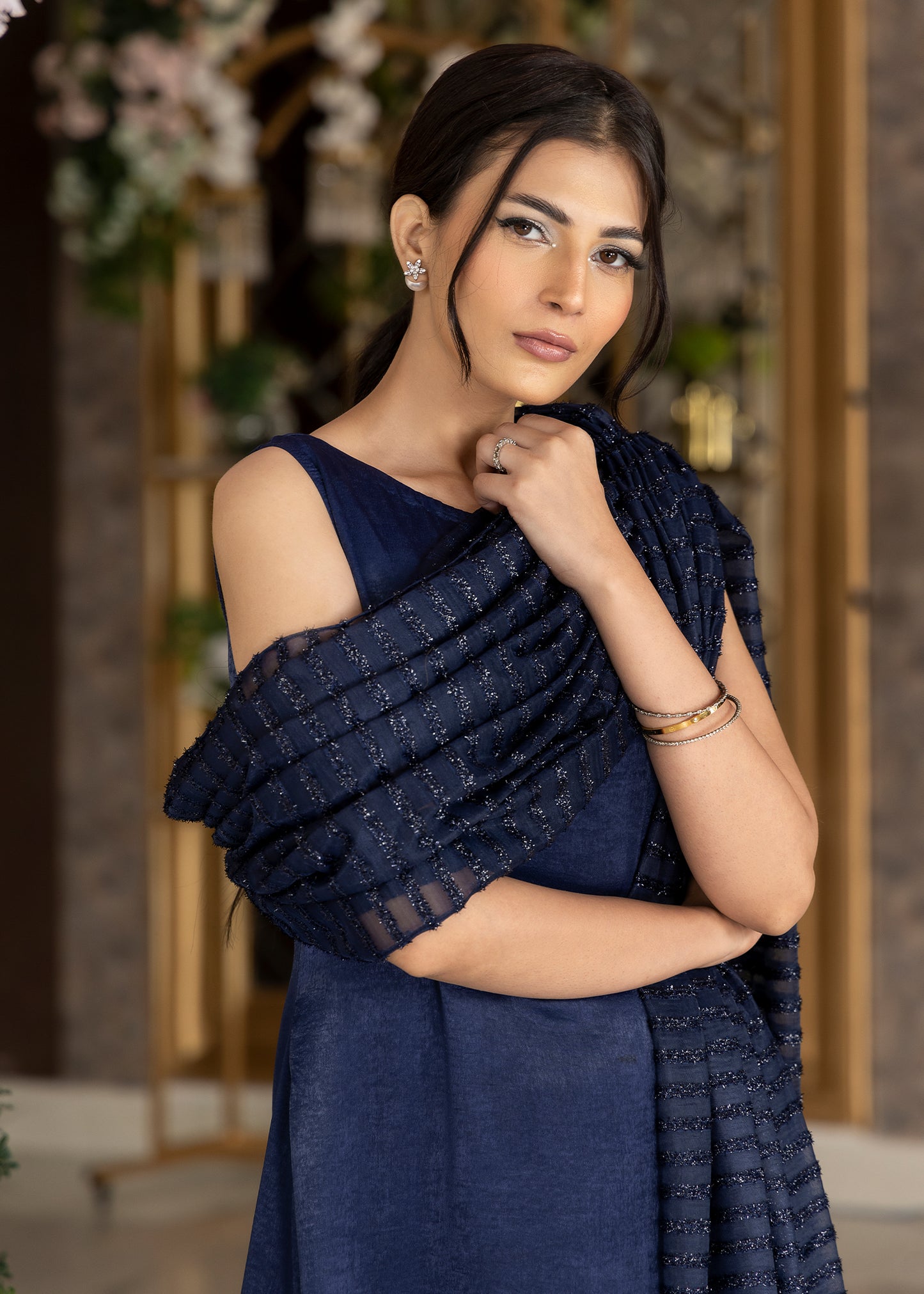 Navy Star Gaze Dress