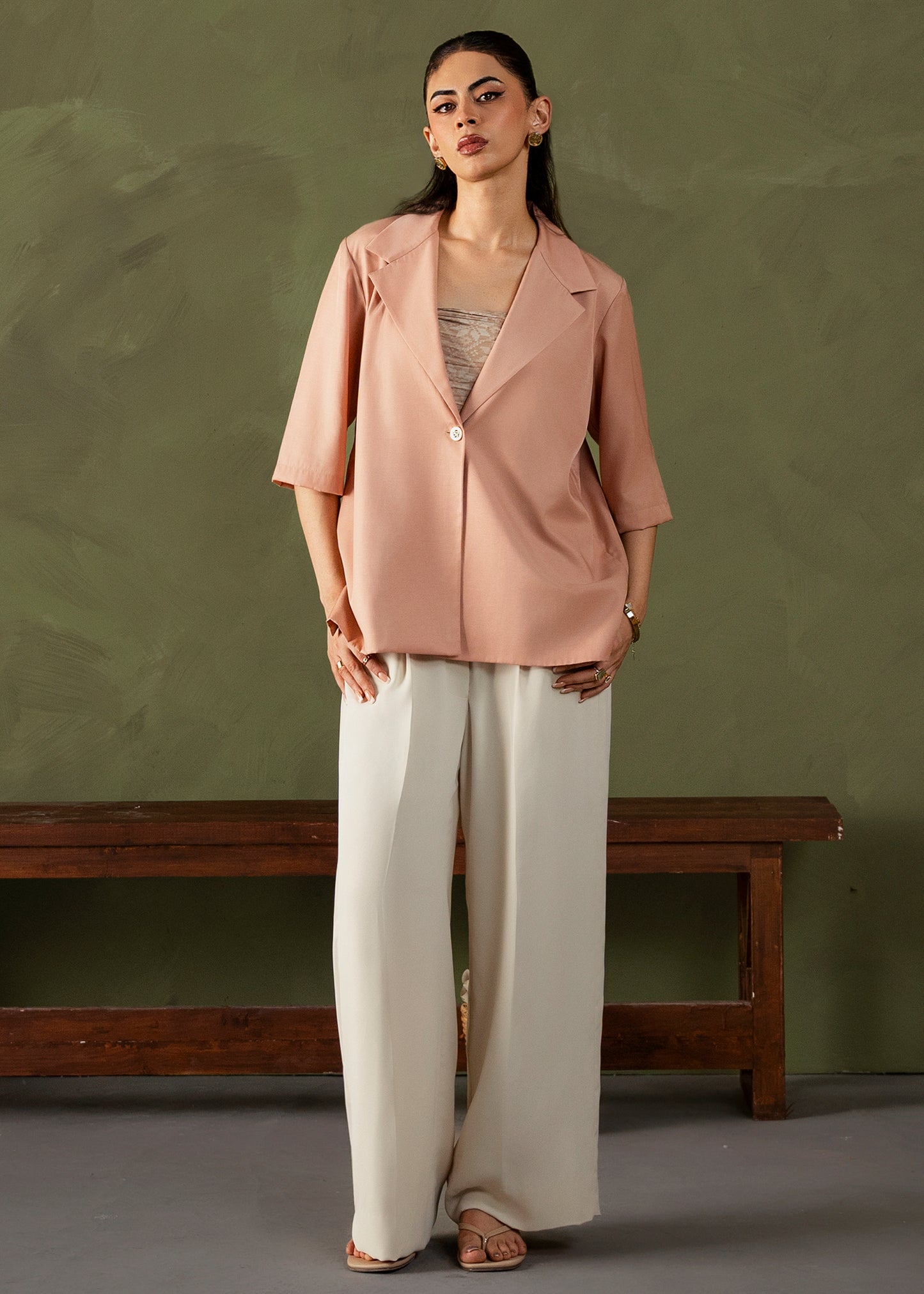 Dusty Blush Jacket Set
