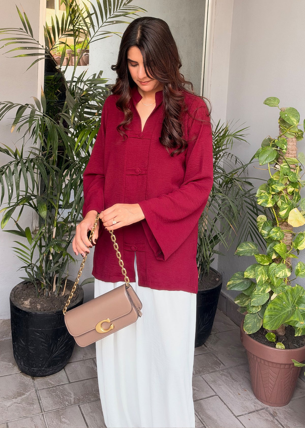 Mila Set (Burgundy)