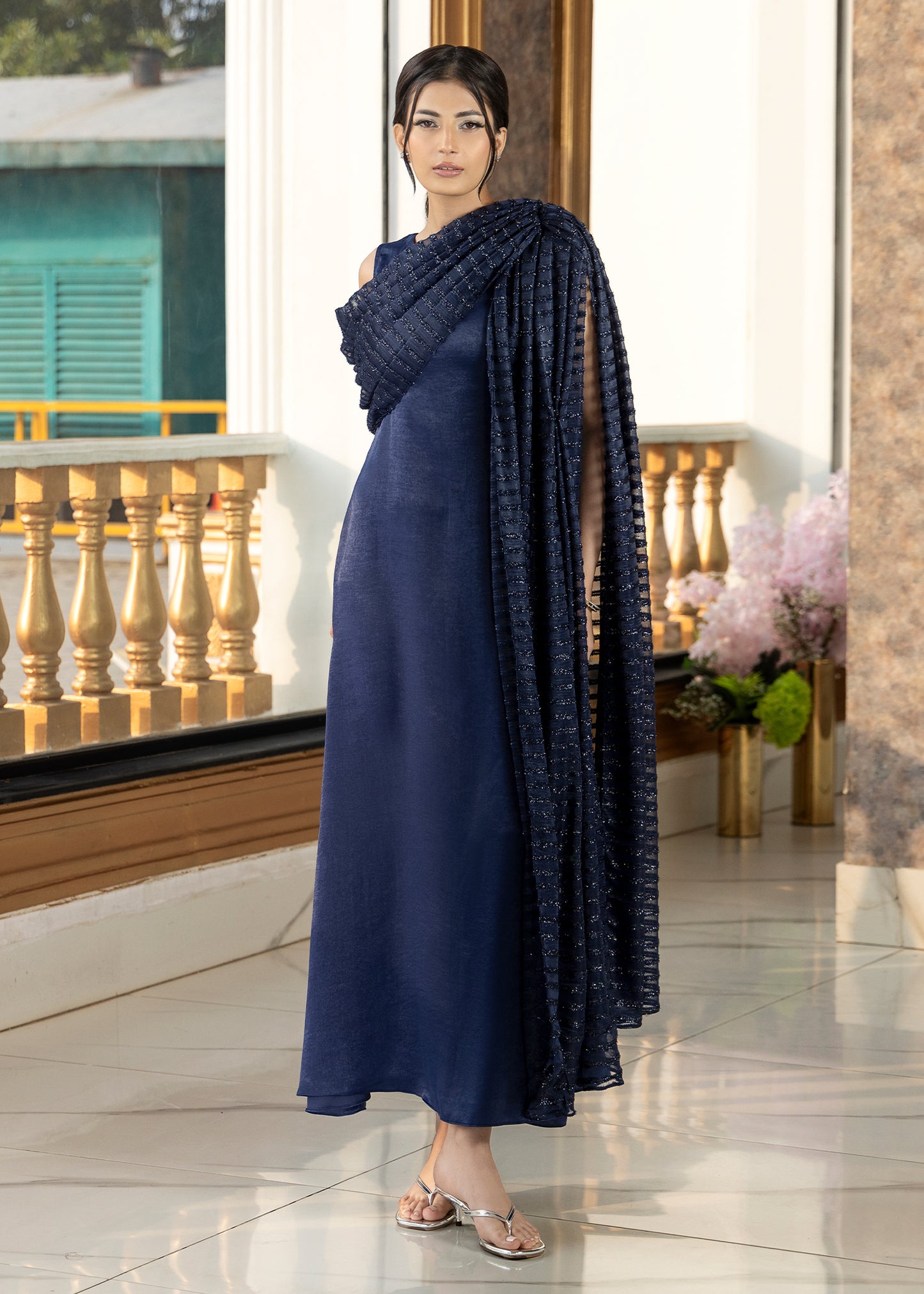 Navy Star Gaze Dress