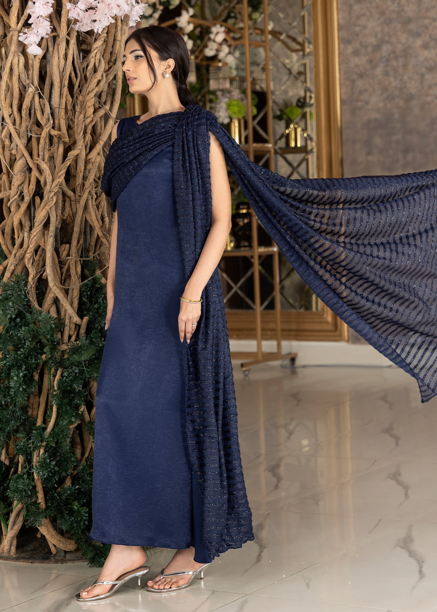 Navy Star Gaze Dress