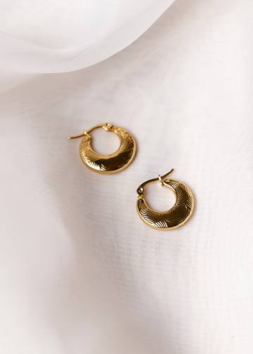 Solaris Textured Hoops