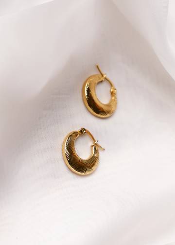 Solaris Textured Hoops