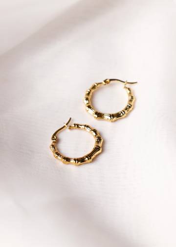 Golden Crescent Hoops