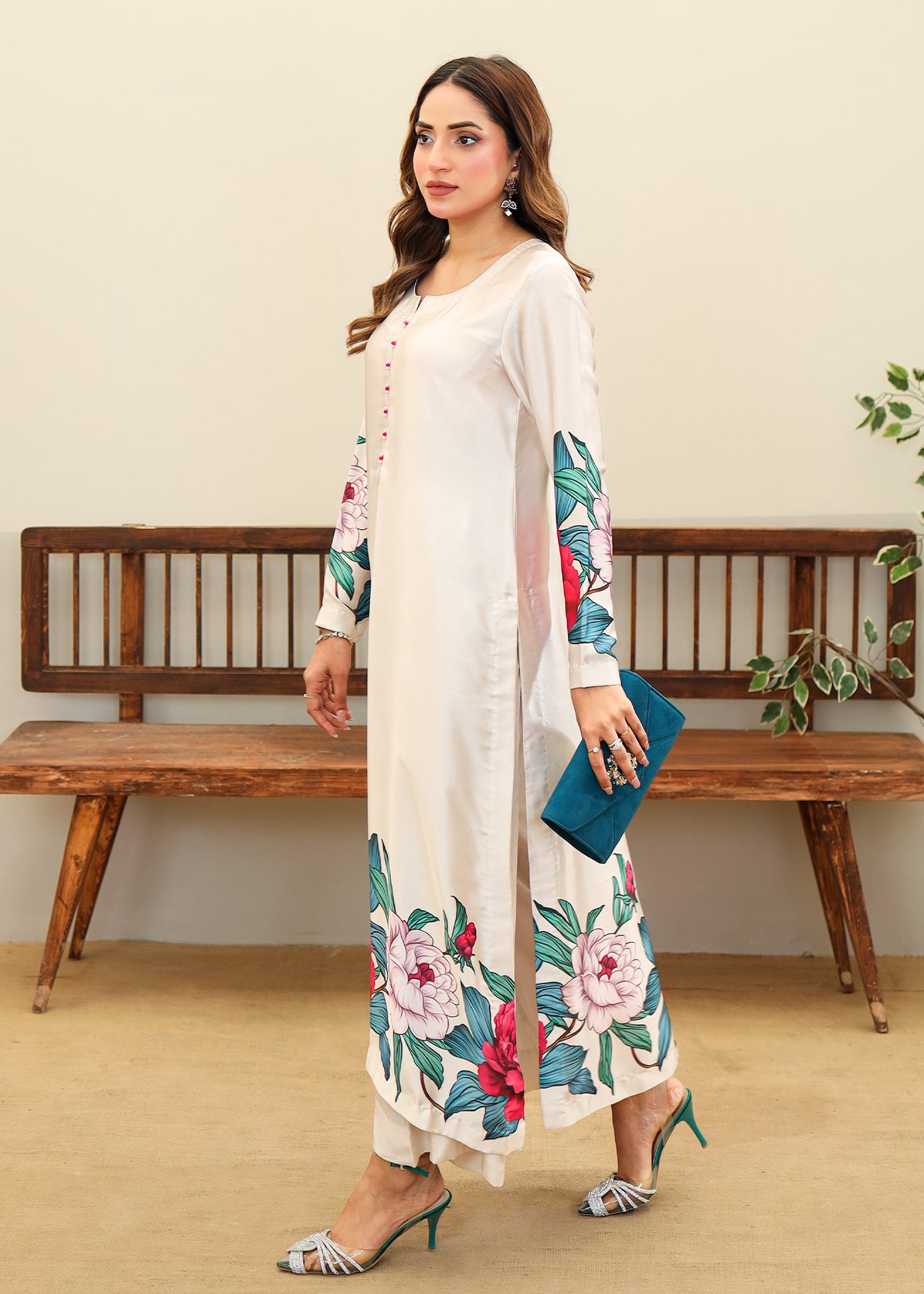 Printed Silk 2pc