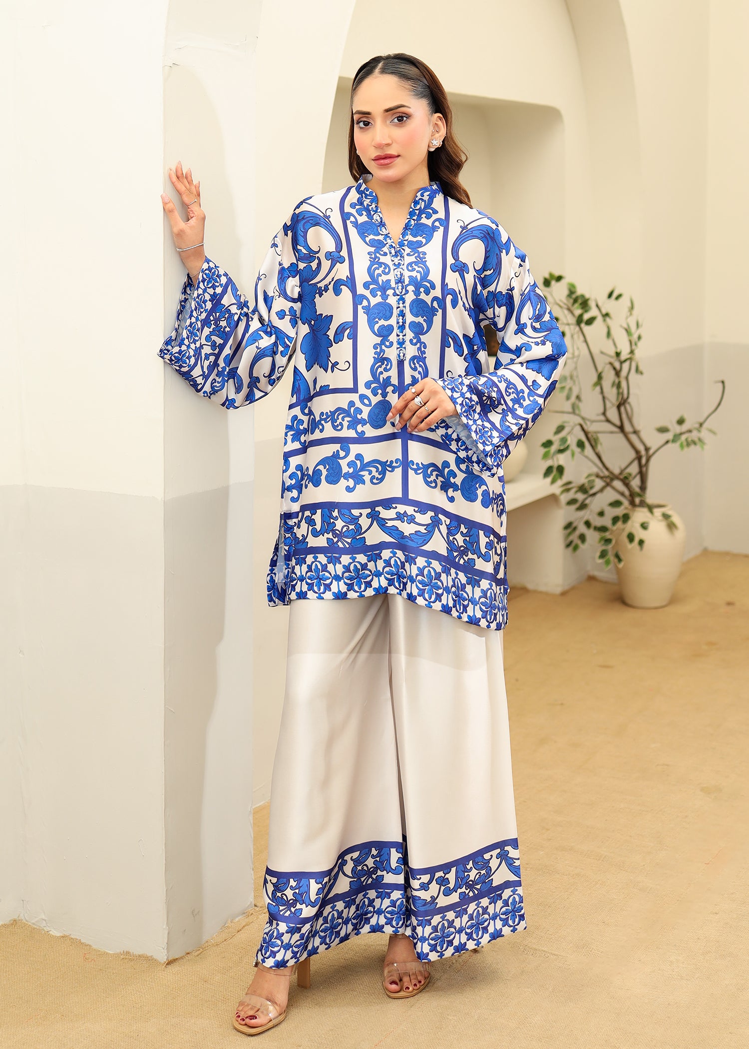 Printed Silk Co-Ord