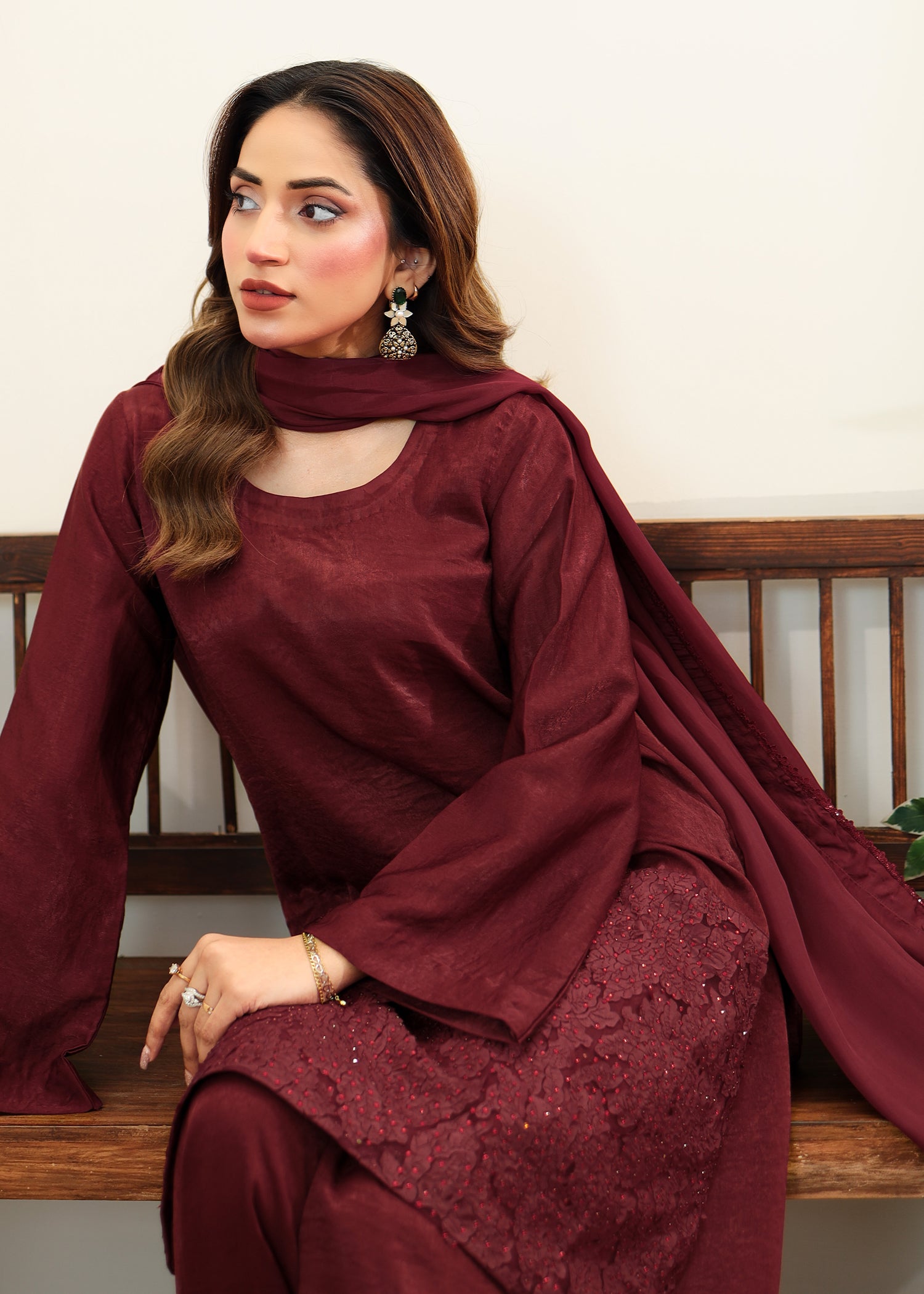 Deep Maroon 3pc