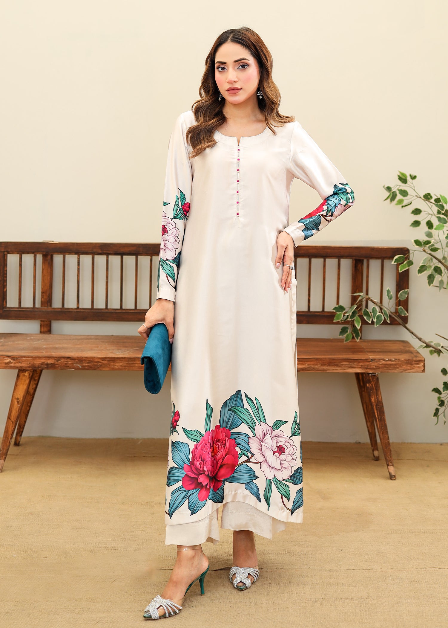 Printed Silk 2pc