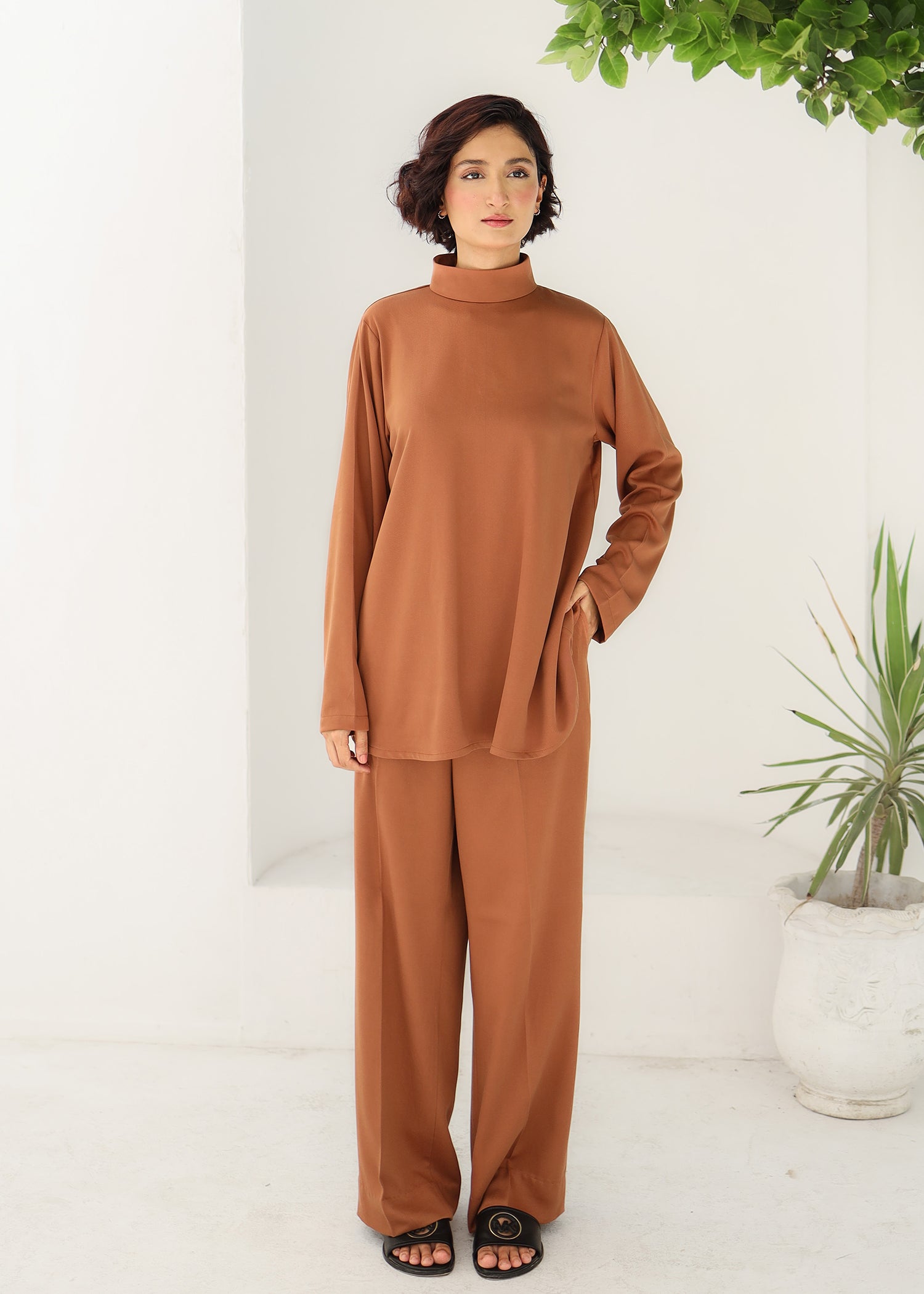 Brown Rust Co-Ord Set