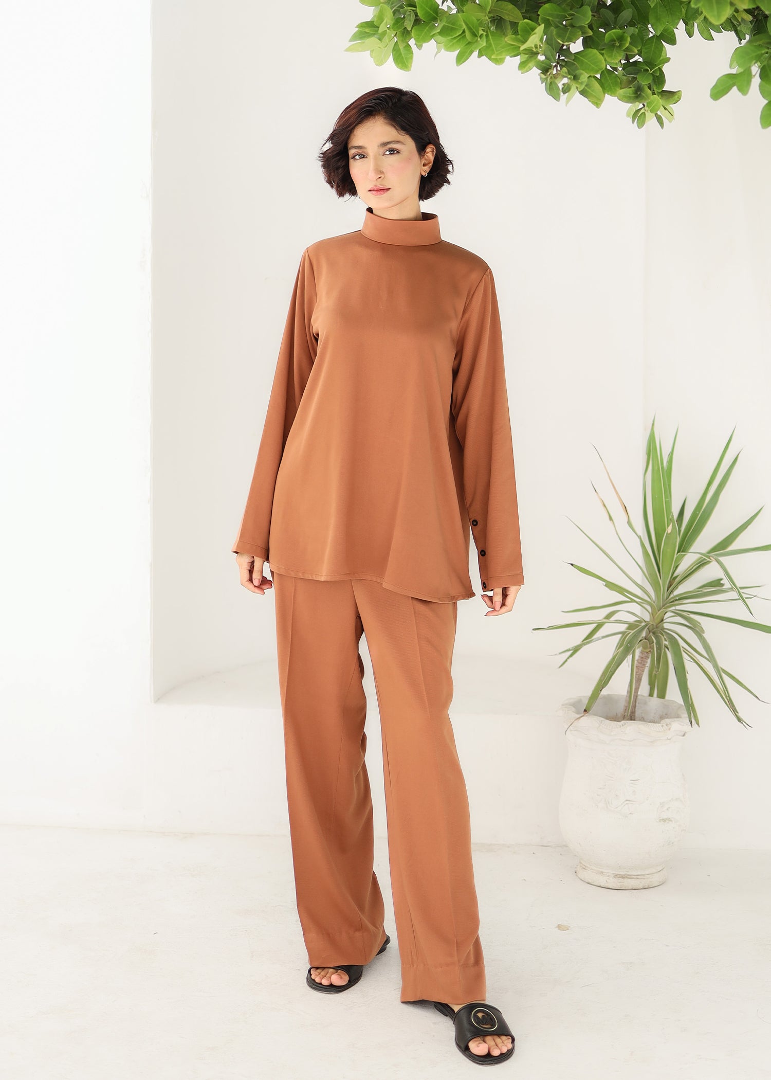 Brown Rust Co-Ord Set