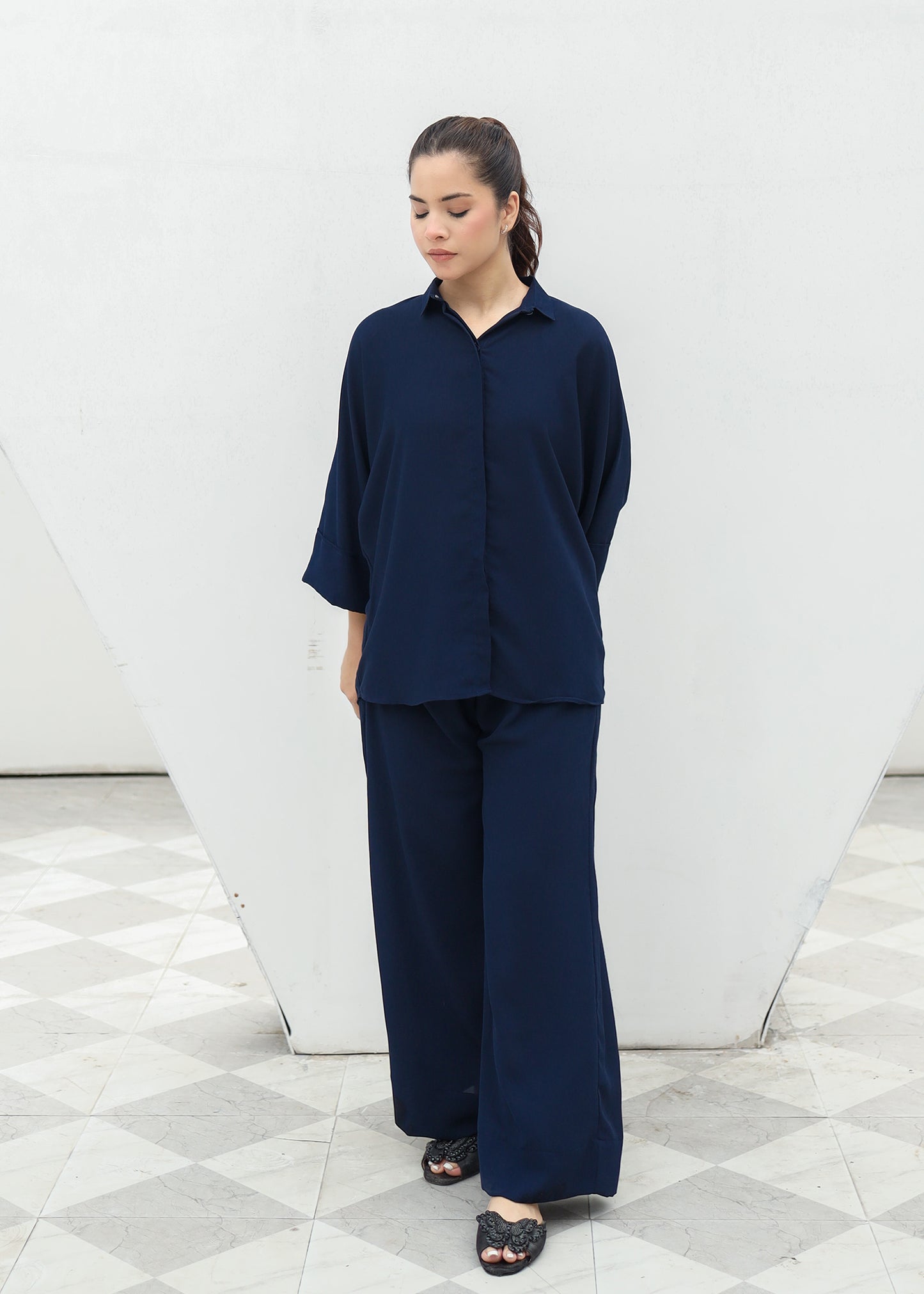 Navy Blue Co-Ord Set