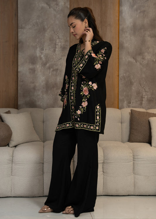 Noir Flora Embroidered Co-Ord