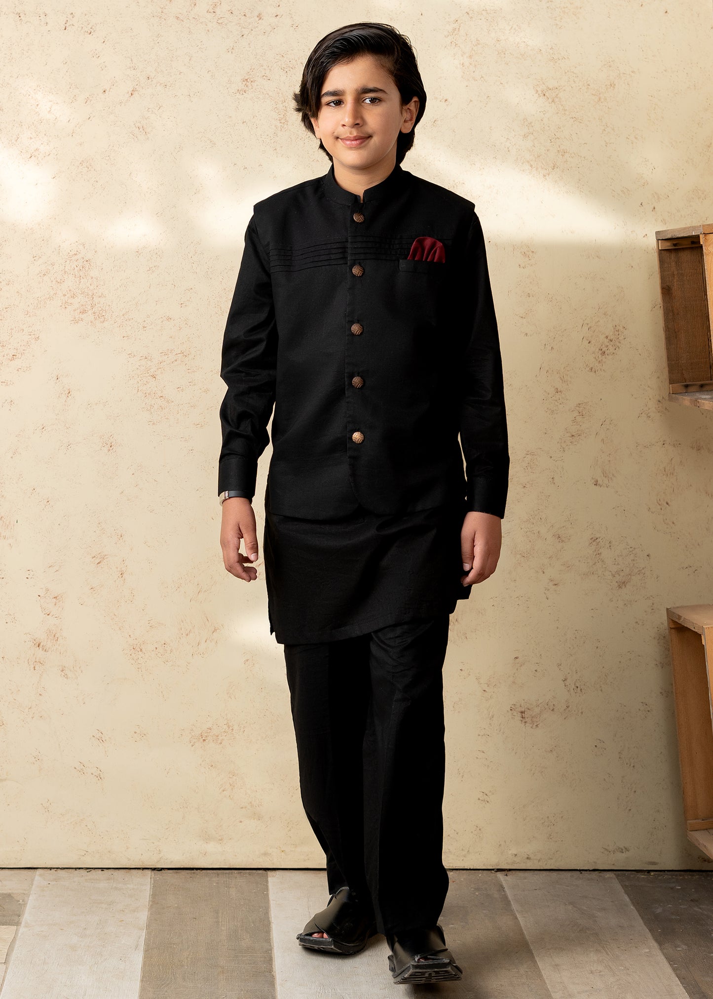 Dark Cocoa Waistcoat Set