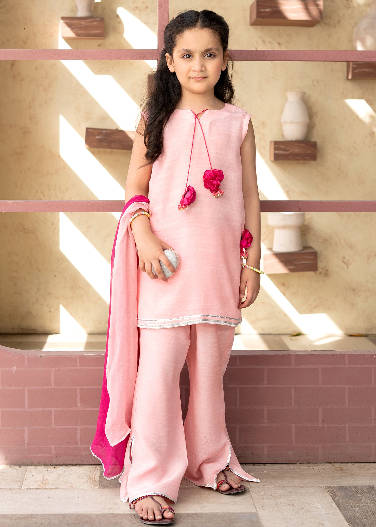 Pink Macaron Silk Set