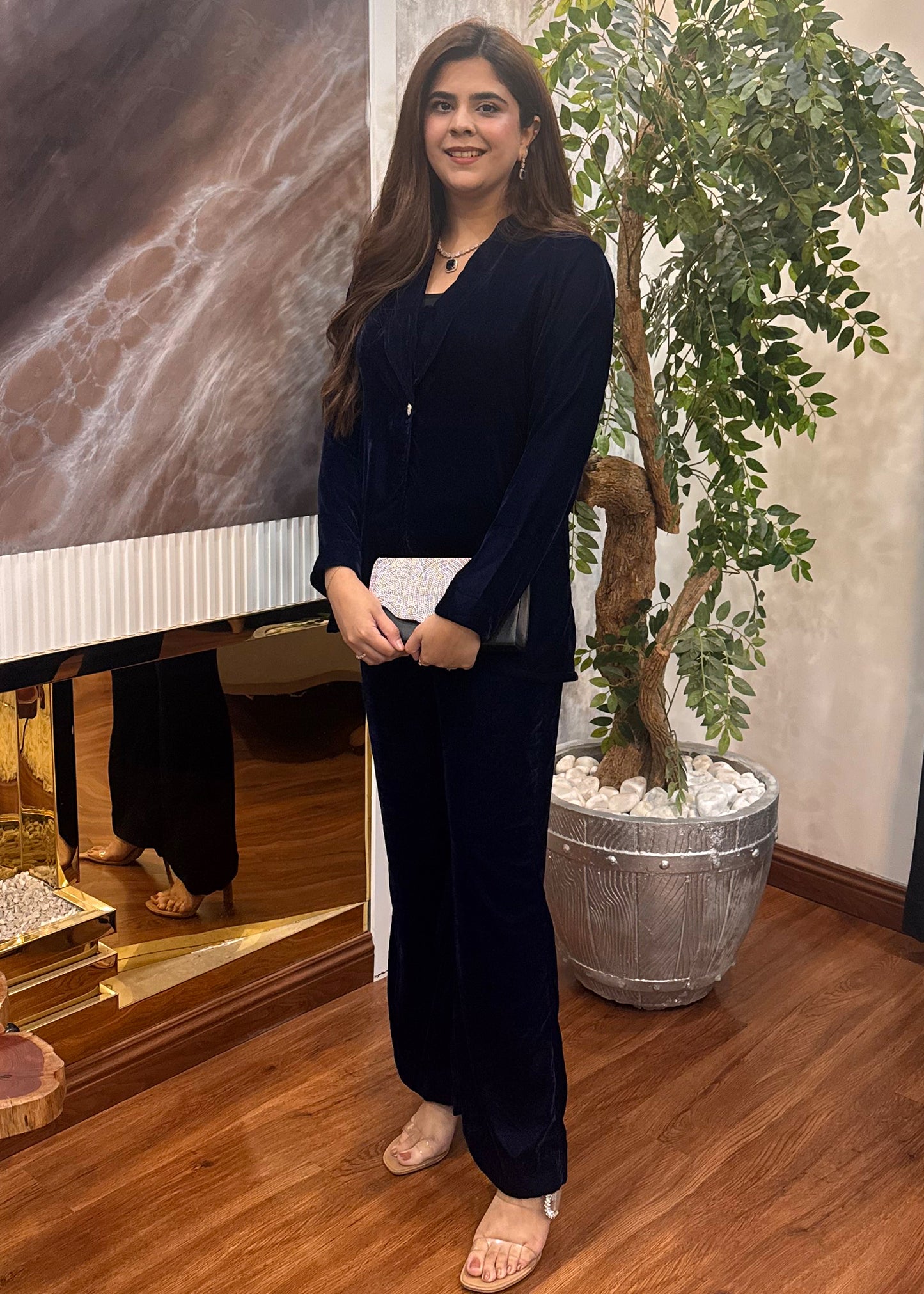 Sapphire Velvet Co-Ord Set