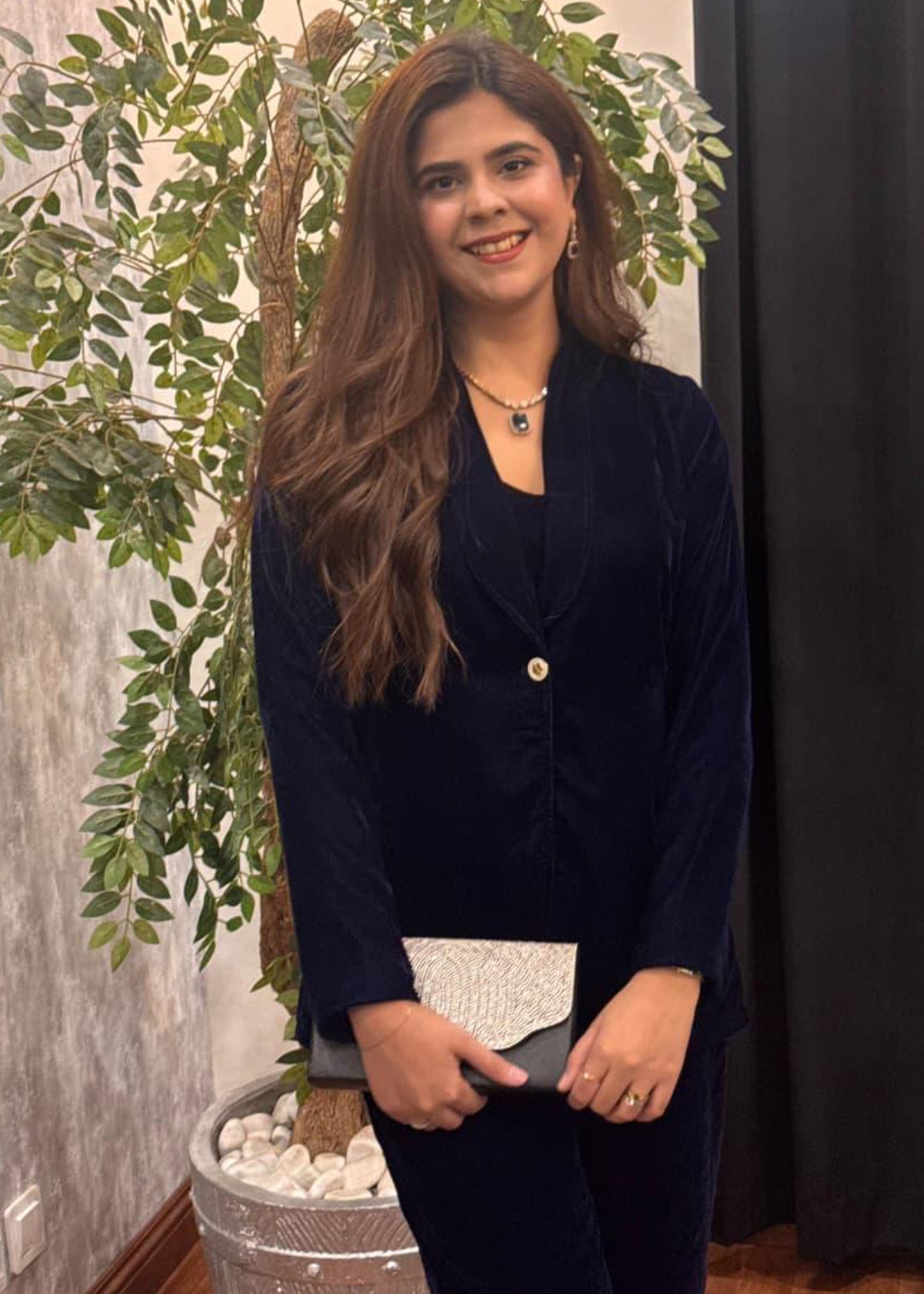 Sapphire Velvet Co-Ord Set