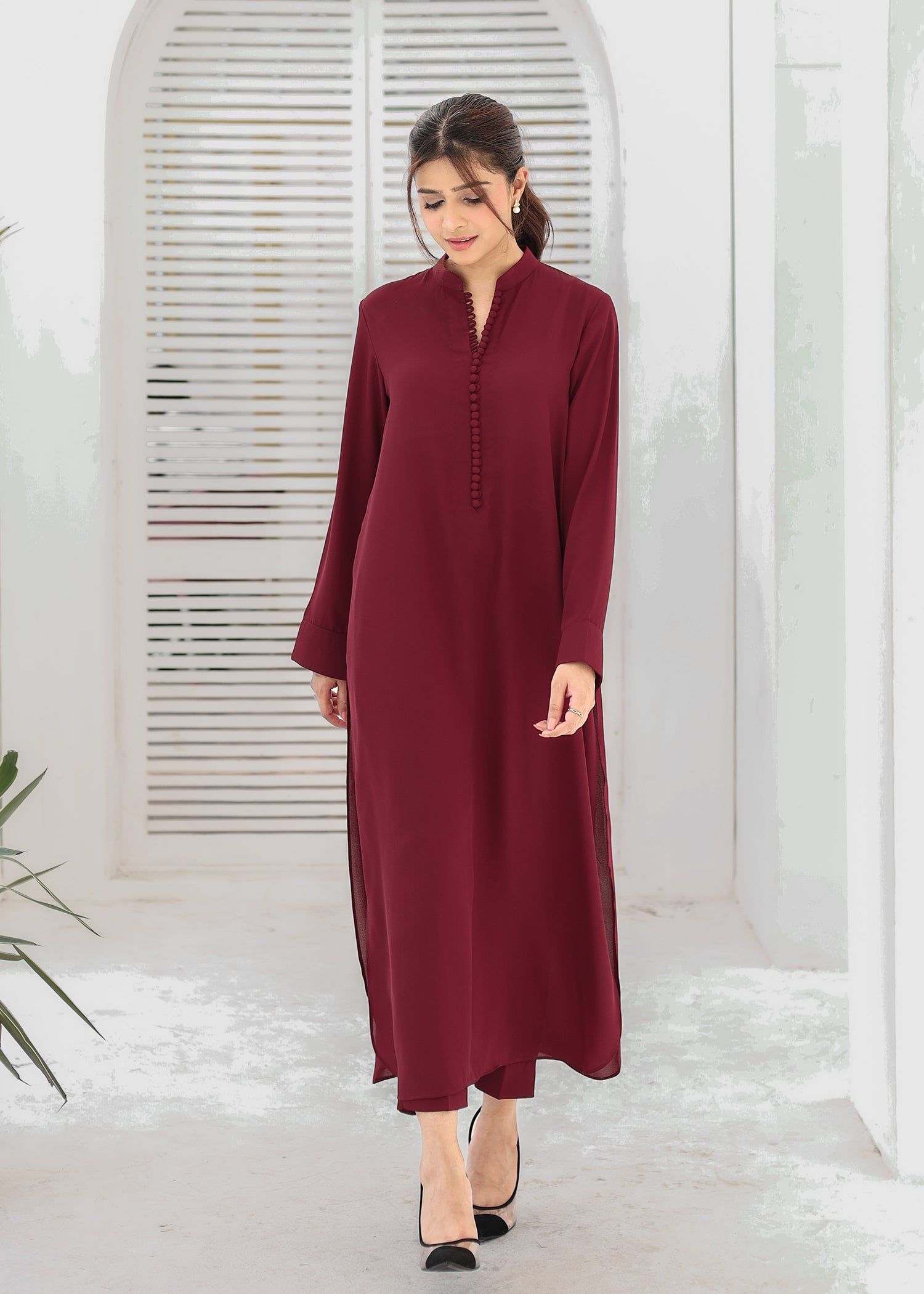 Deep Maroon Co-Ord Set