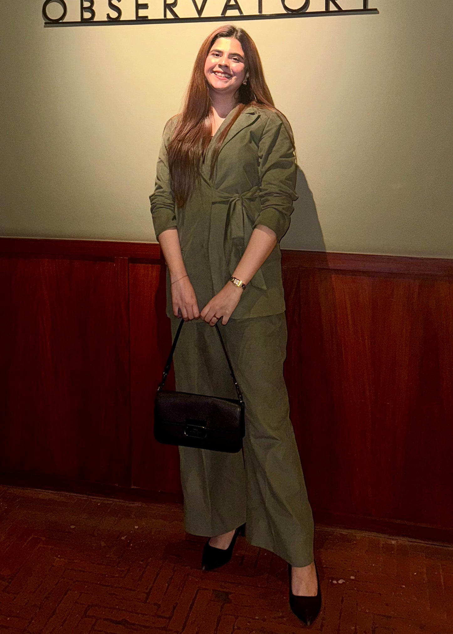 Olive Wrap Corduroy Co-Ord