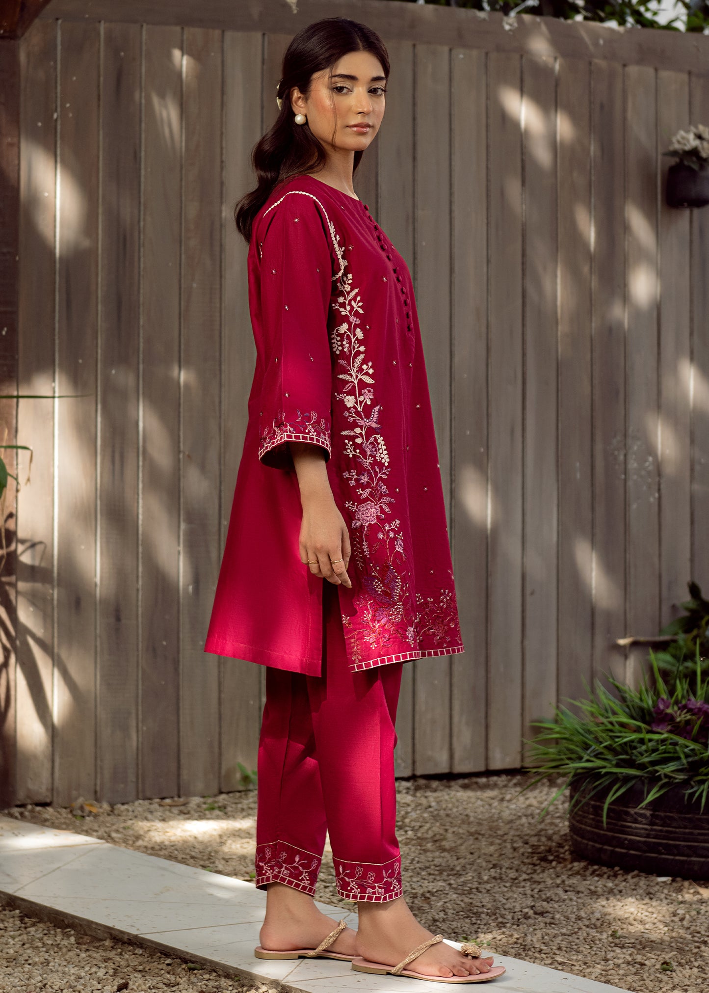Bloom Embroidered Co-Ord